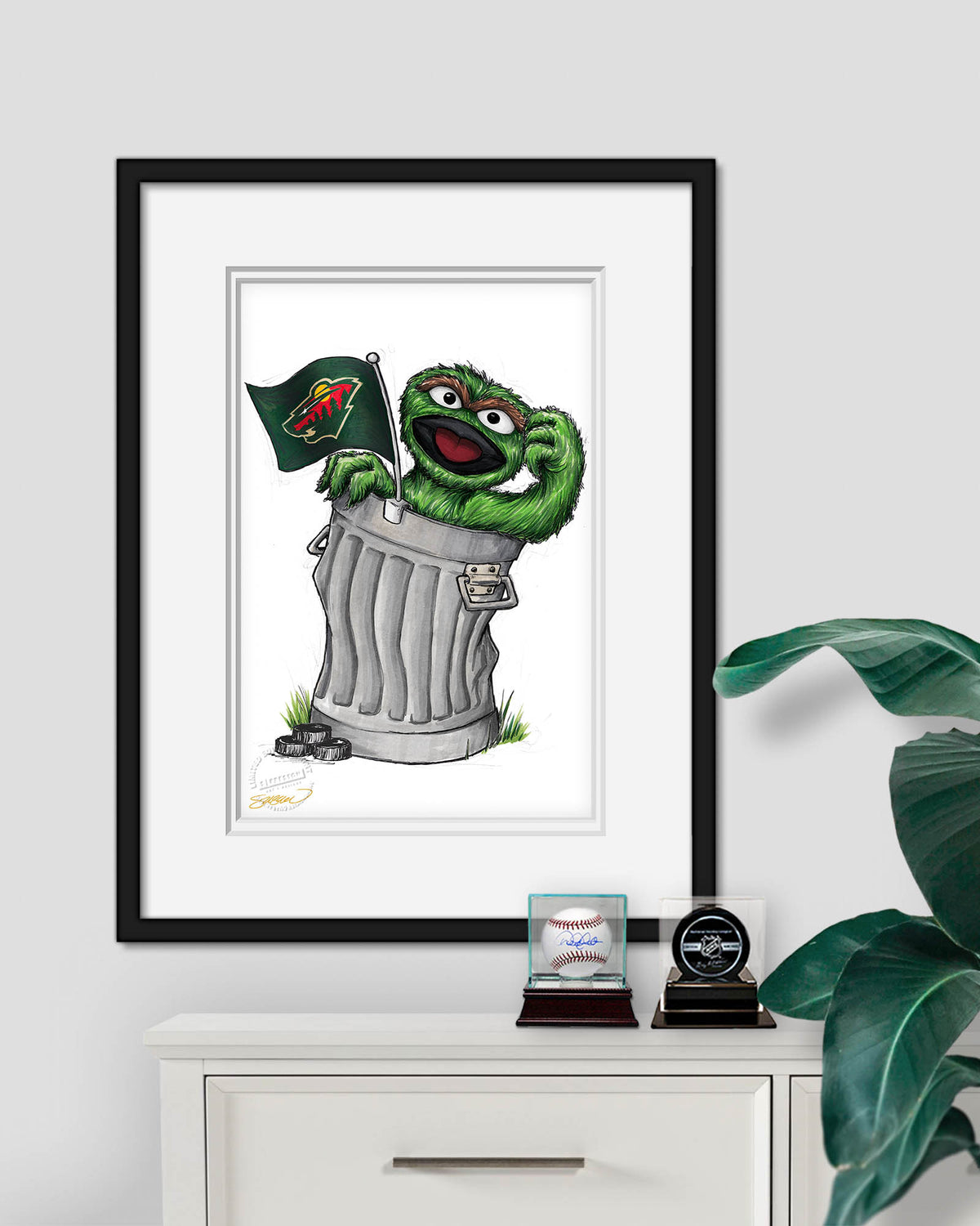 Oscar Rep Your Colours x NHL Wild Limited Edition Fine Art Print