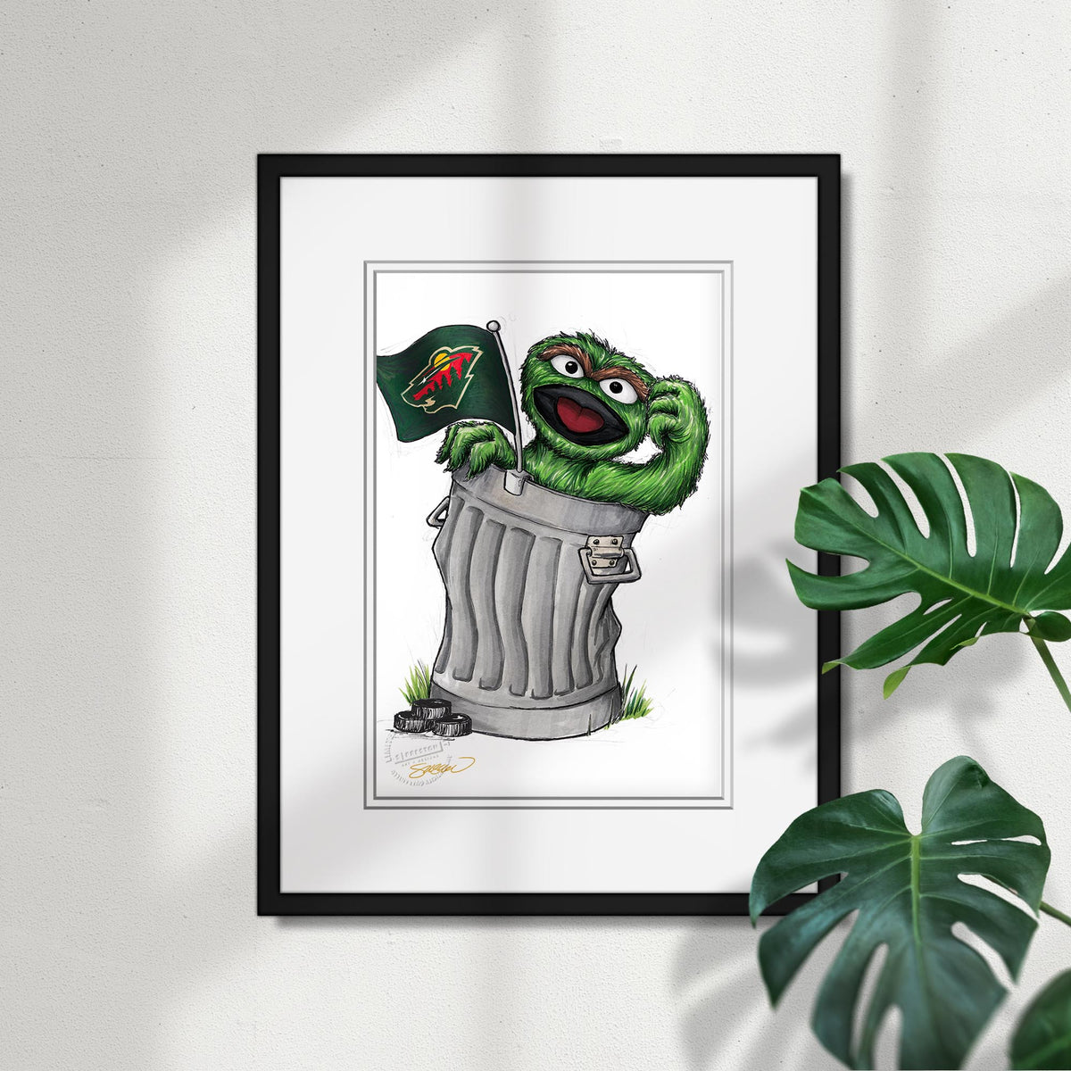 Oscar Rep Your Colours x NHL Wild Limited Edition Fine Art Print