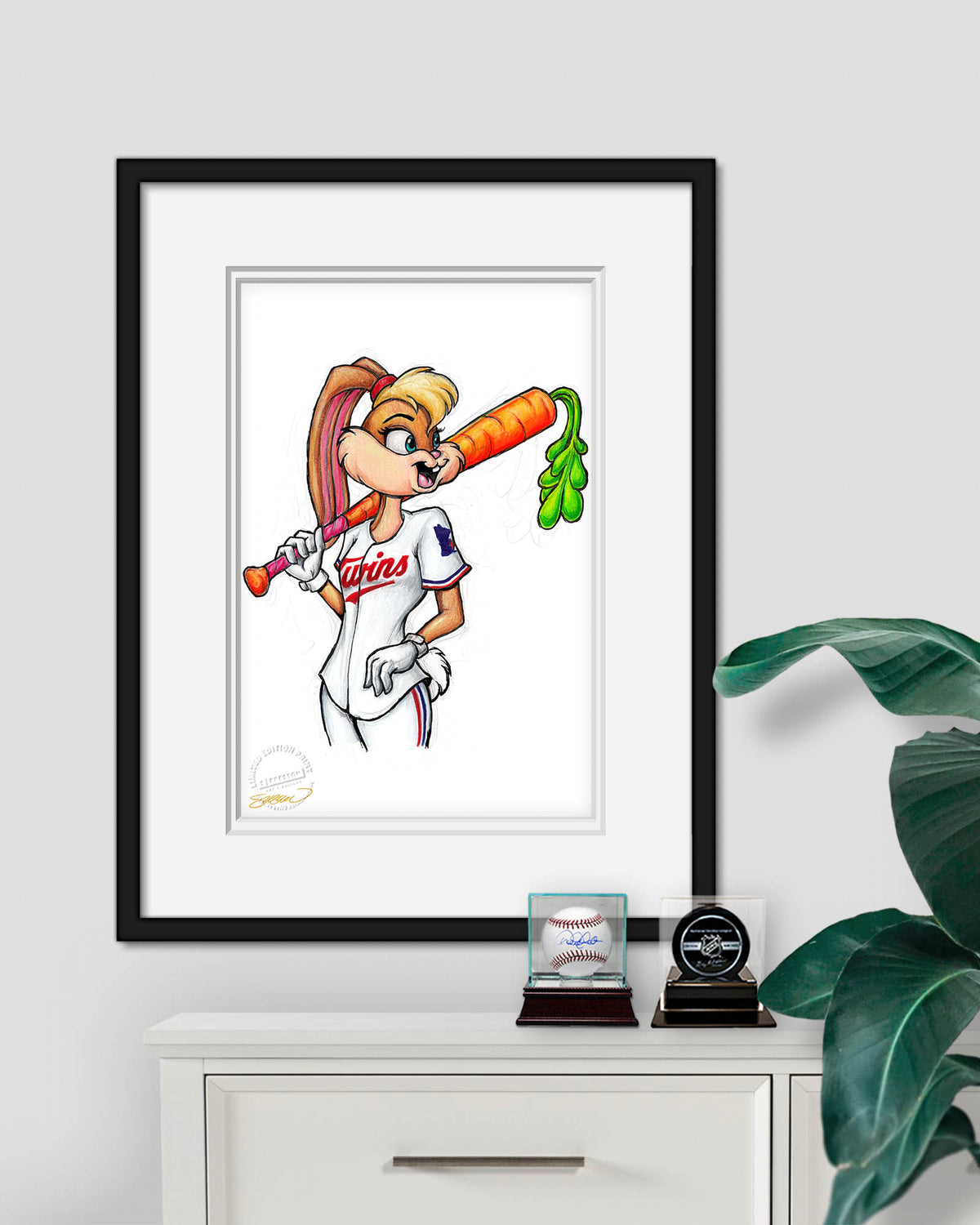 Lola Bunny x MLB Twins Limited Edition Fine Art Print