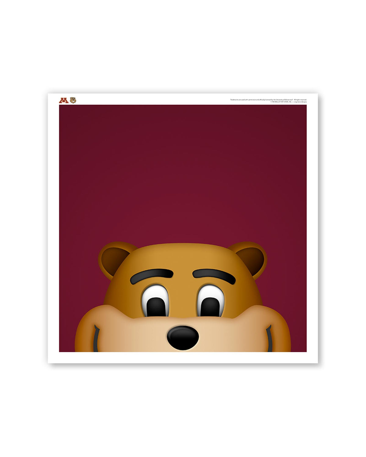 Minimalist Goldy Gopher