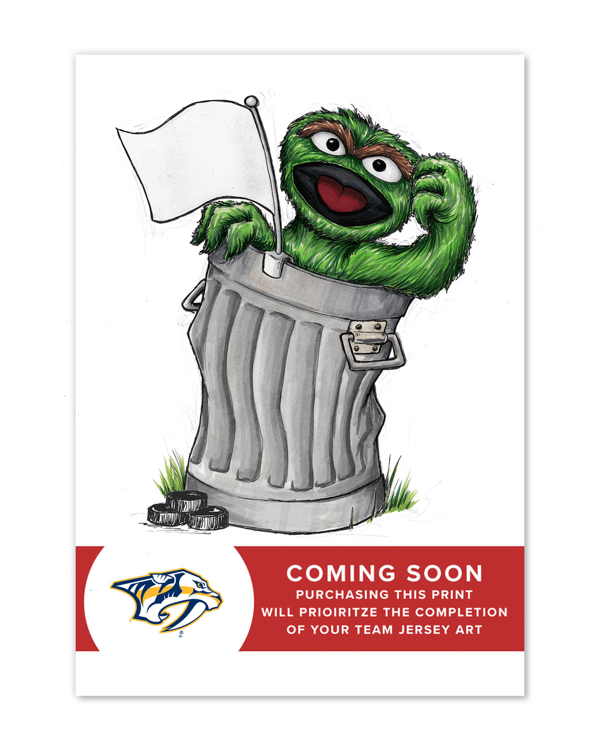 Oscar Rep Your Colours x NHL Preadators Limited Edition Fine Art Print