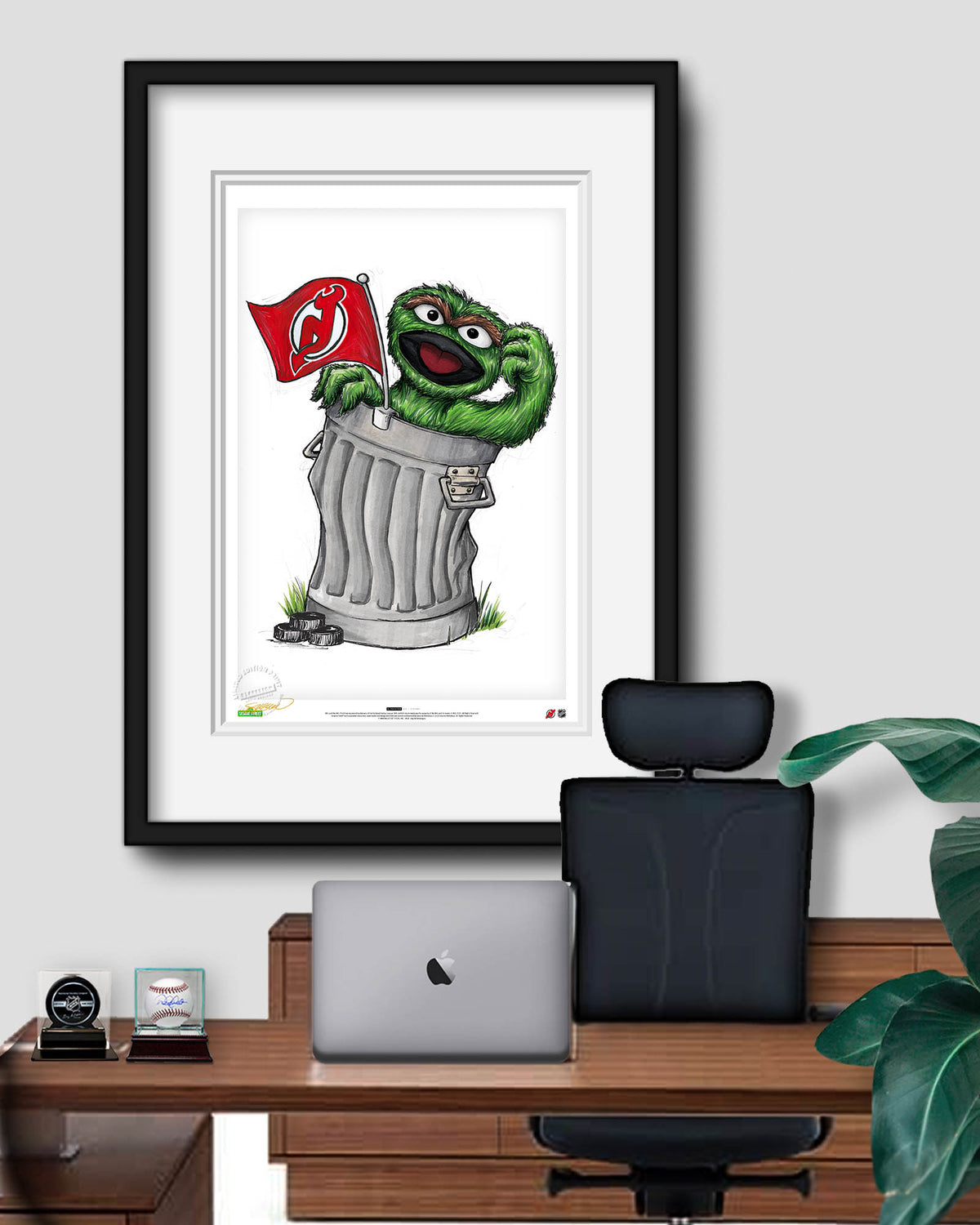 Oscar Rep Your Colours x NHL Devils Limited Edition Fine Art Print