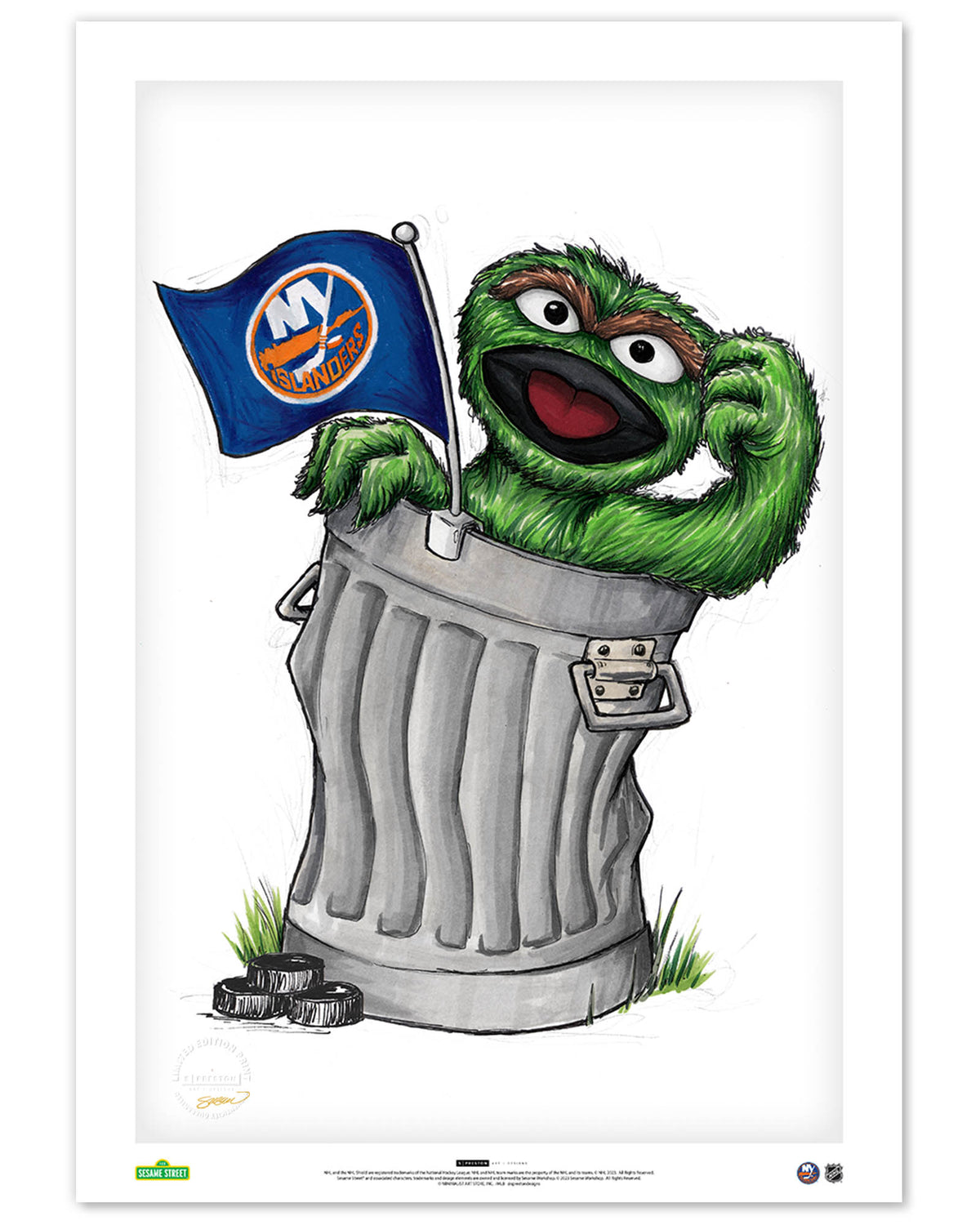 Oscar Rep Your Colours x NHL Islanders Limited Edition Fine Art Print