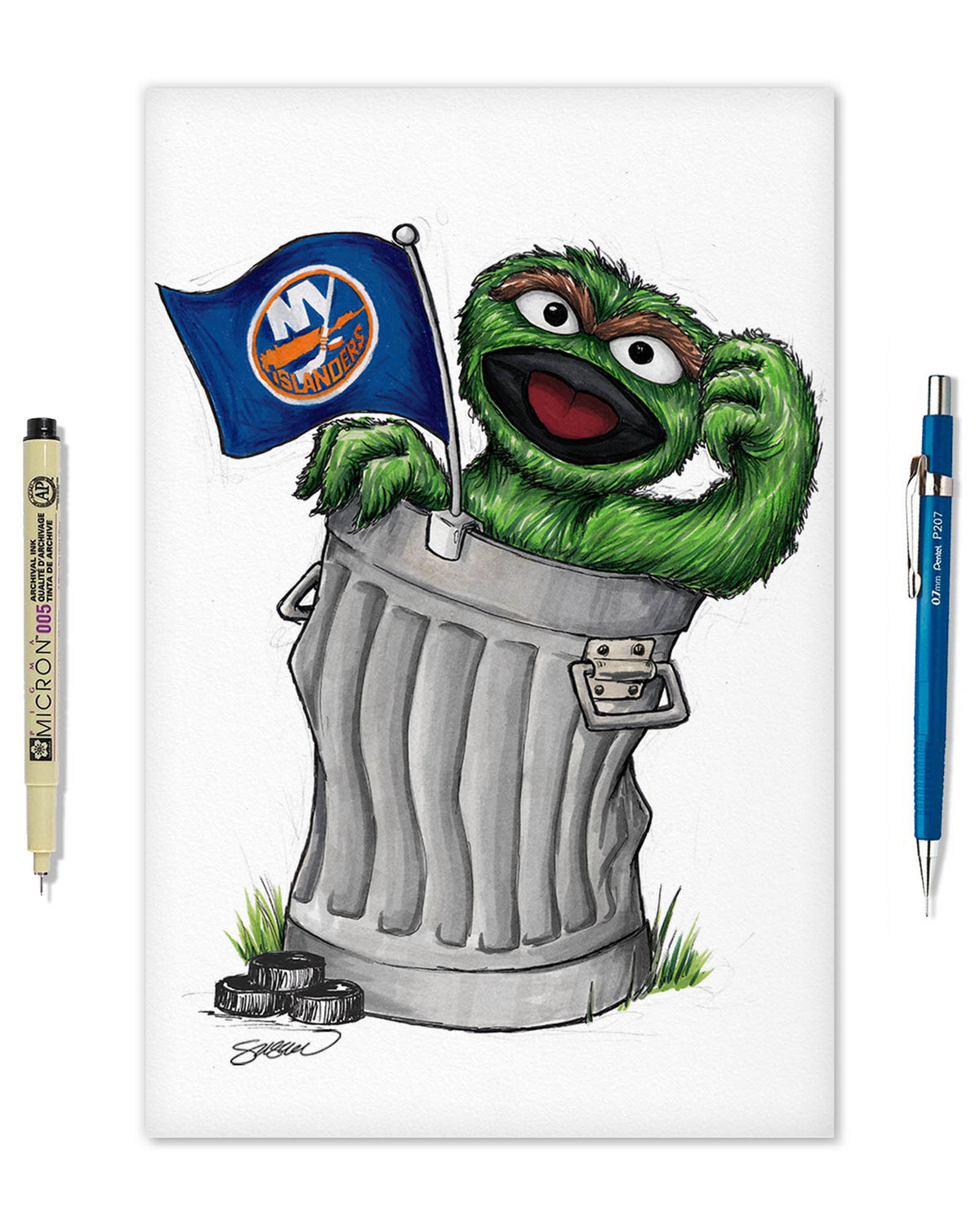 Oscar Rep Your Colours x NHL Islanders Limited Edition Fine Art Print