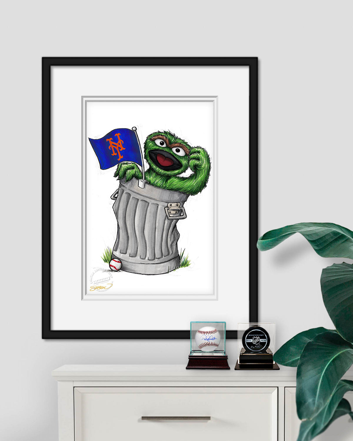 Oscar Rep Your Colours x MLB Mets Limited Edition Fine Art Print