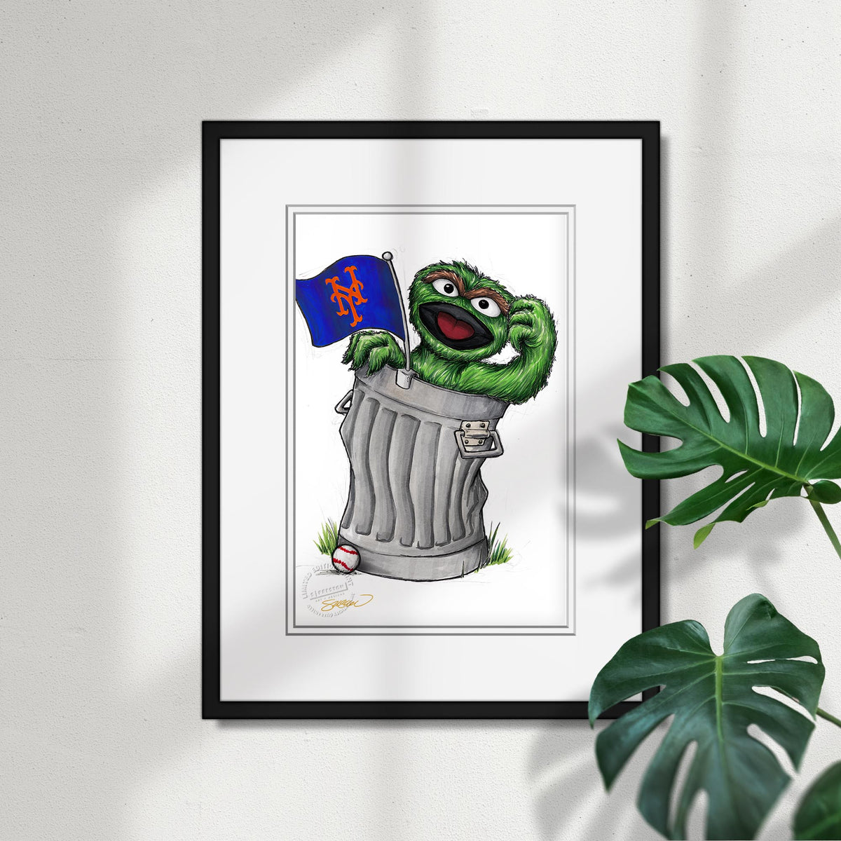 Oscar Rep Your Colours x MLB Mets Limited Edition Fine Art Print