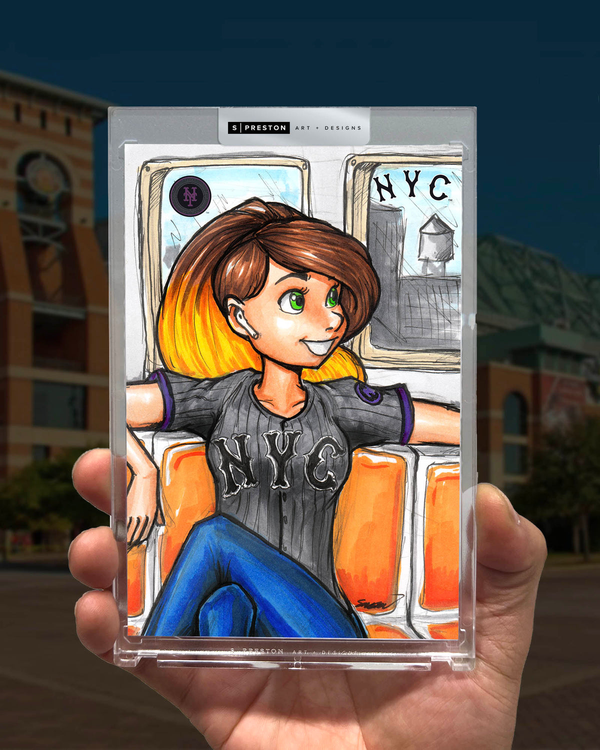 WinS® New York Mets City Connect - Konni Mackenzie Art Card Slab