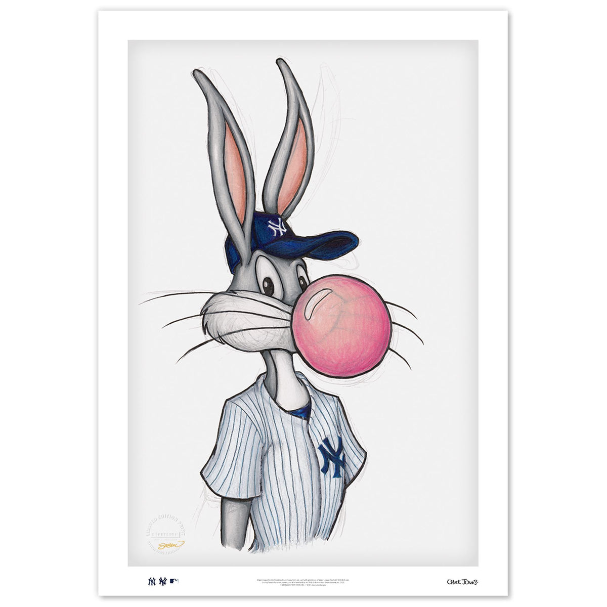 Bubblegum Bugs x MLB Yankees Limited Edition Fine Art Print