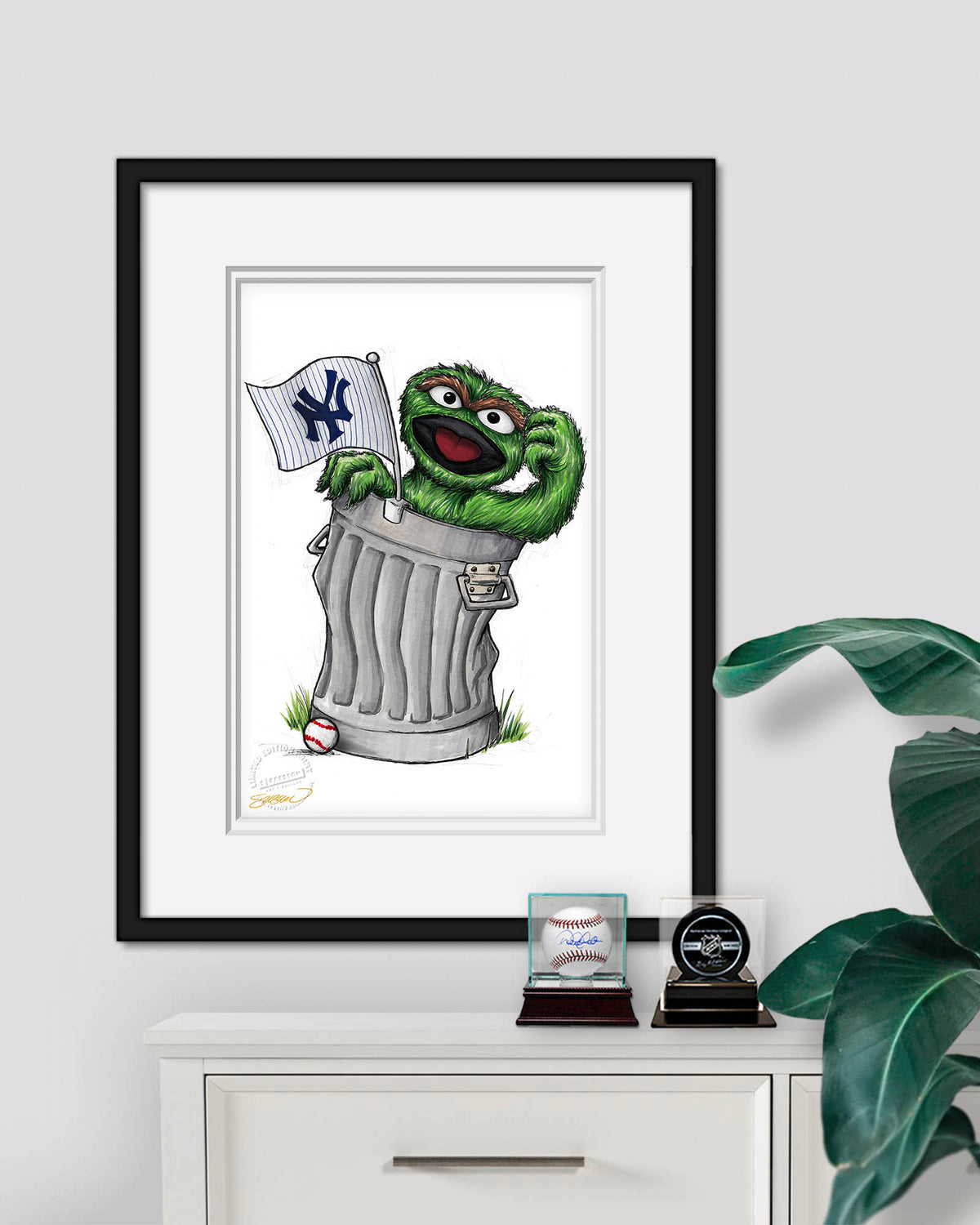 Oscar Rep Your Colours x MLB Yankees Limited Edition Fine Art Print