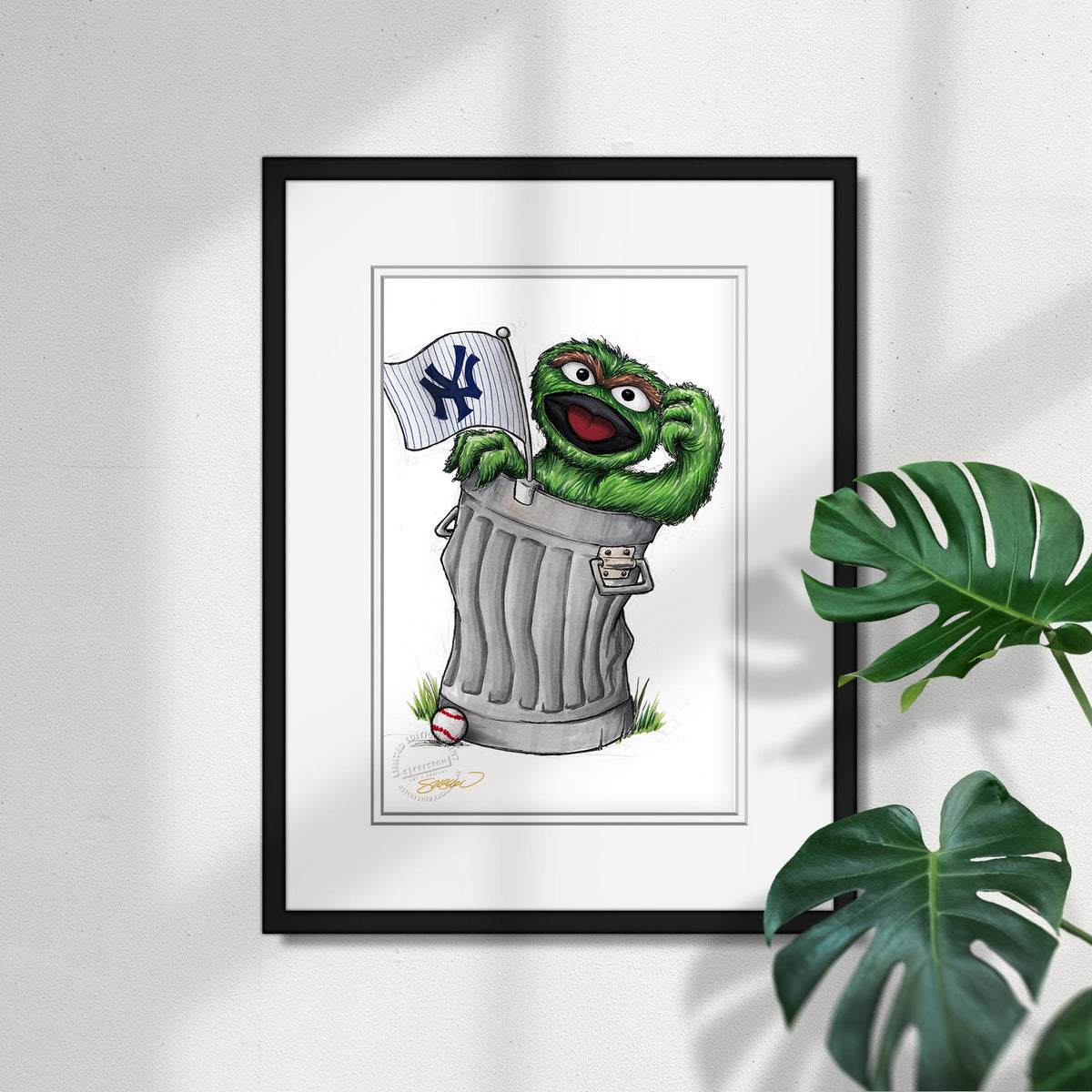 Oscar Rep Your Colours x MLB Yankees Limited Edition Fine Art Print