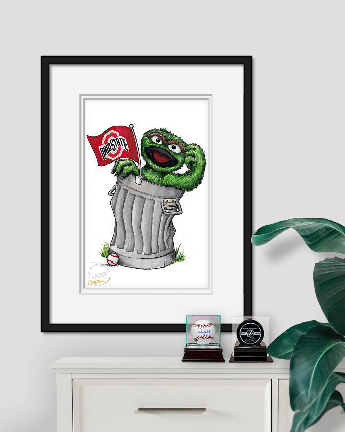 Oscar Rep Your Colours x Ohio State Limited Edition Fine Art Print