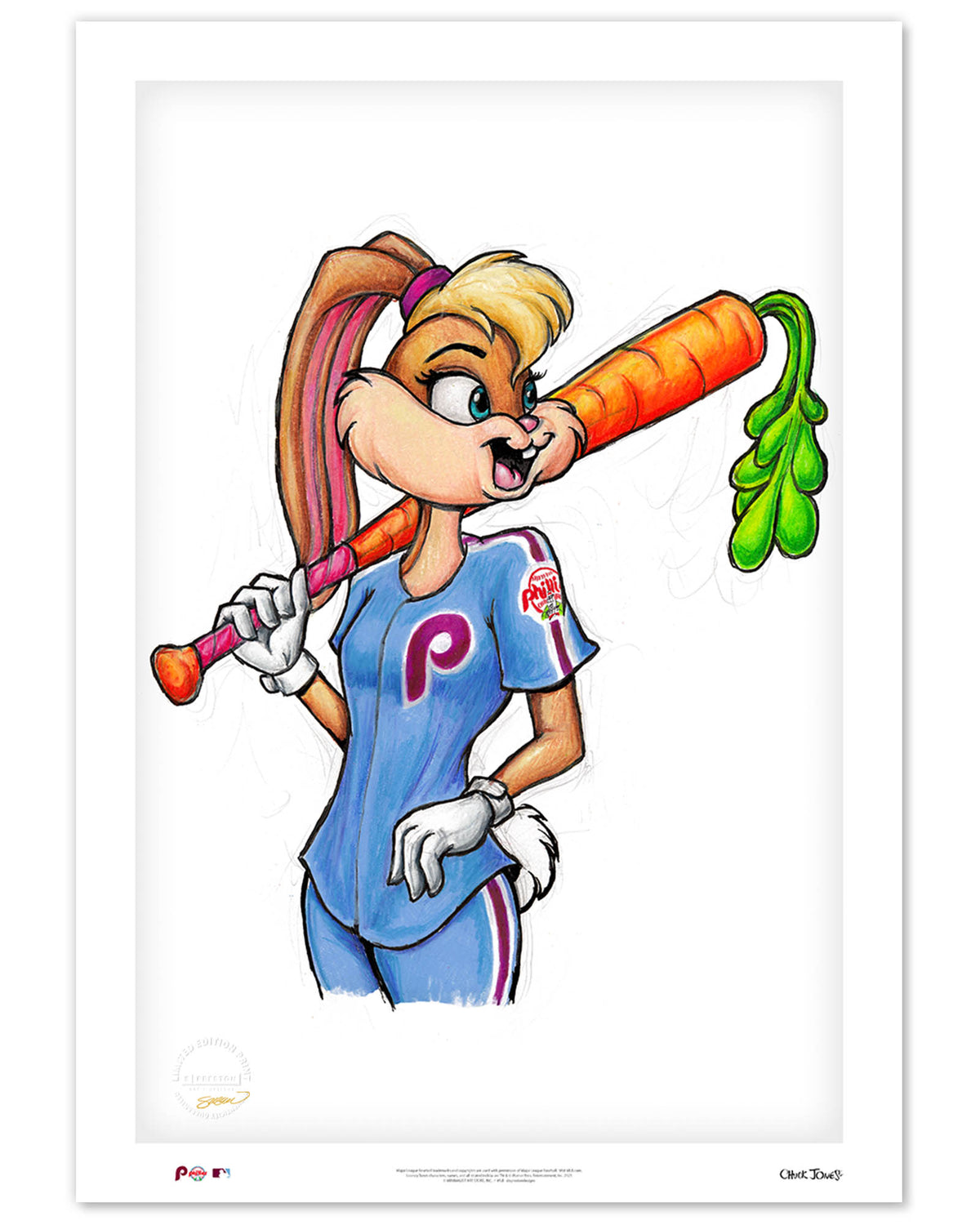 Philadelphia Phillies Looney Tunes Bugs Bunny Baseball Jersey