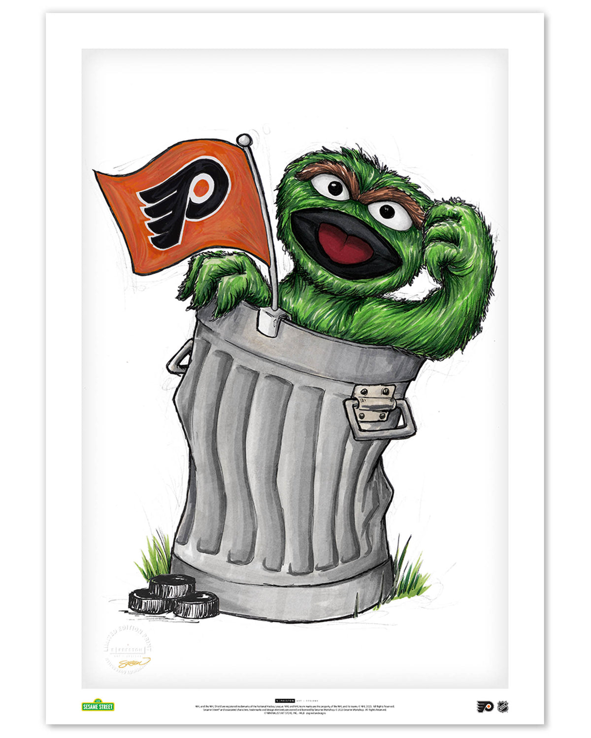 Oscar Rep Your Colours x NHL Flyers Limited Edition Fine Art Print