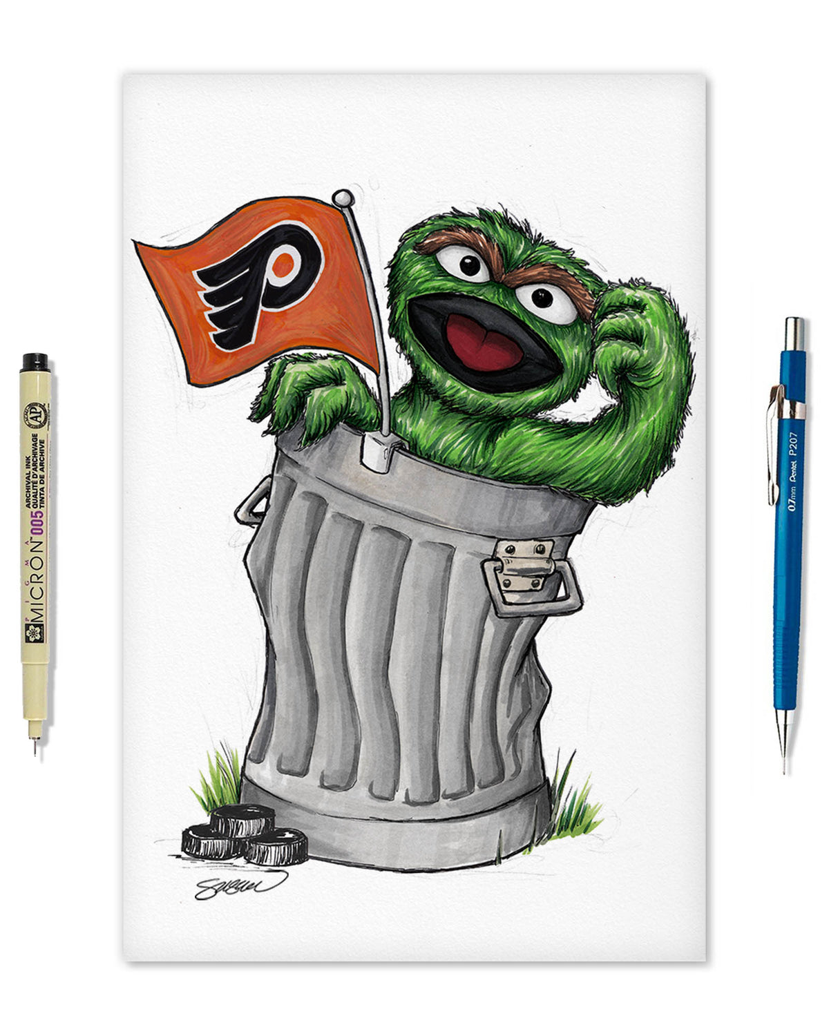 Oscar Rep Your Colours x NHL Flyers Limited Edition Fine Art Print