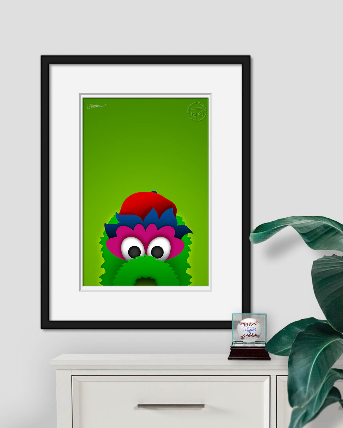 Minimalist Phillie Phanatic