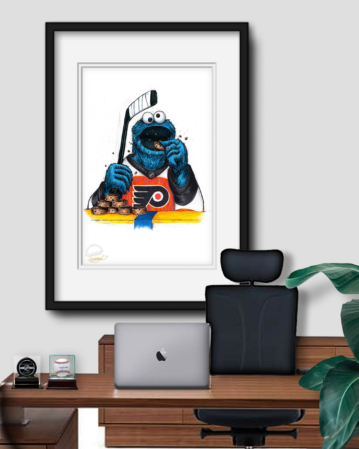Cookie Monster x NHL Flyers Limited Edition Fine Art Print