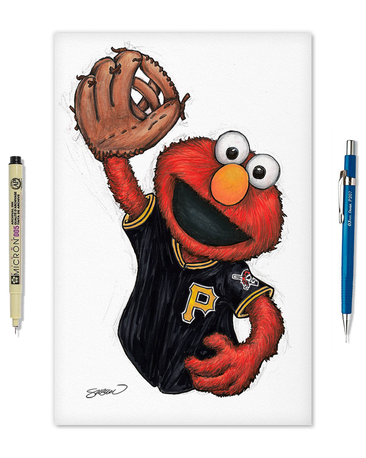 ELMO x MLB Pirates Limited Edition Fine Art Print
