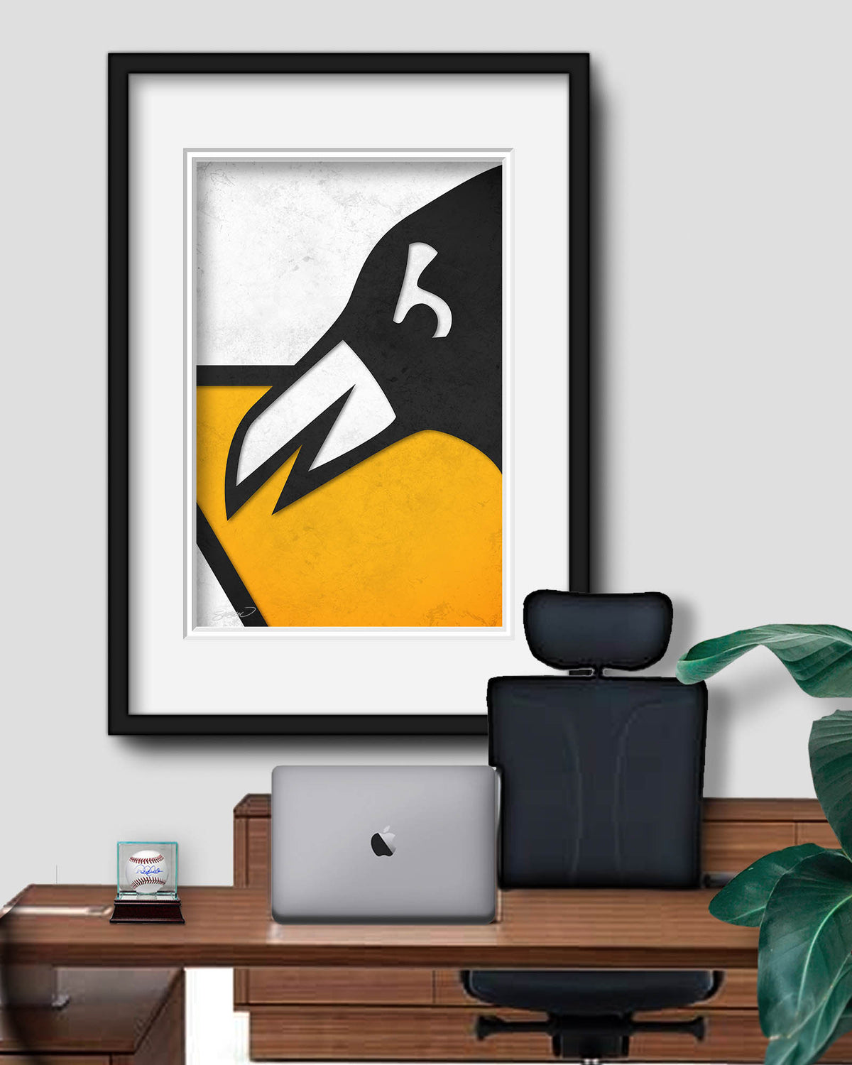 Minimalist Logo - Pittsburgh Penguins Limited Edition Print