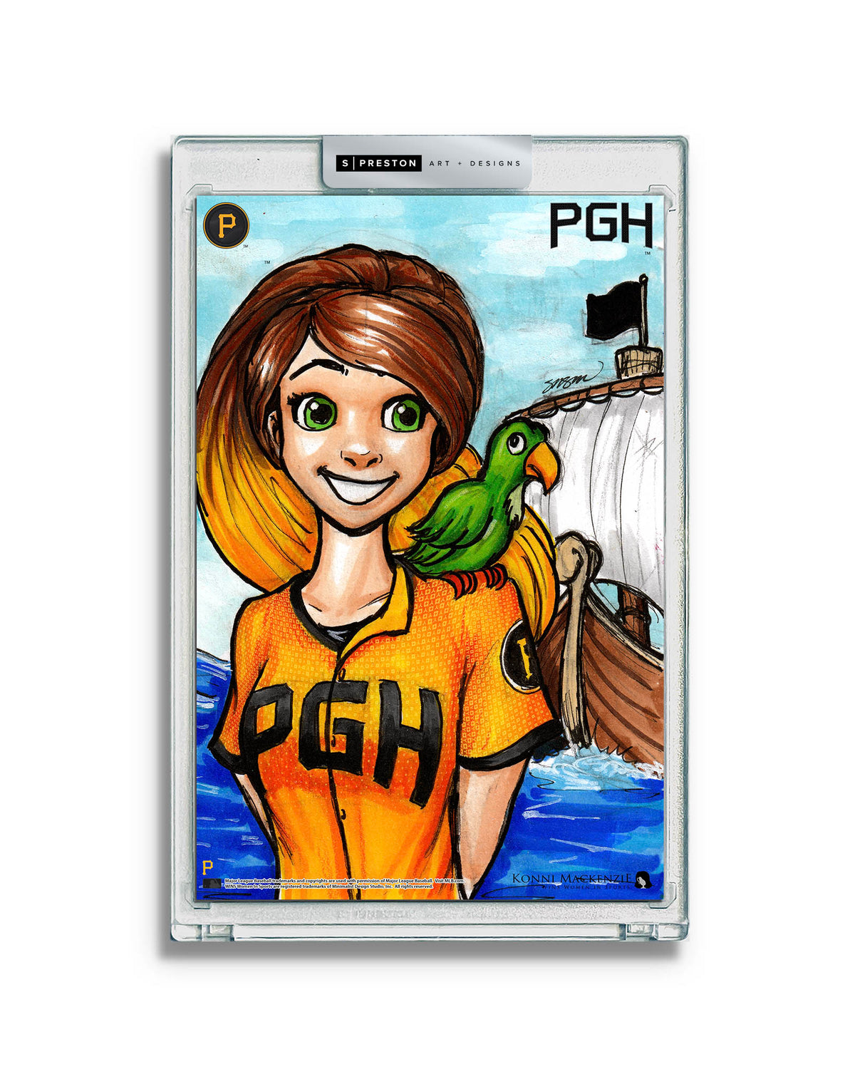WinS® Pittsburgh Pirates City Connect - Konni Mackenzie Art Card Slab