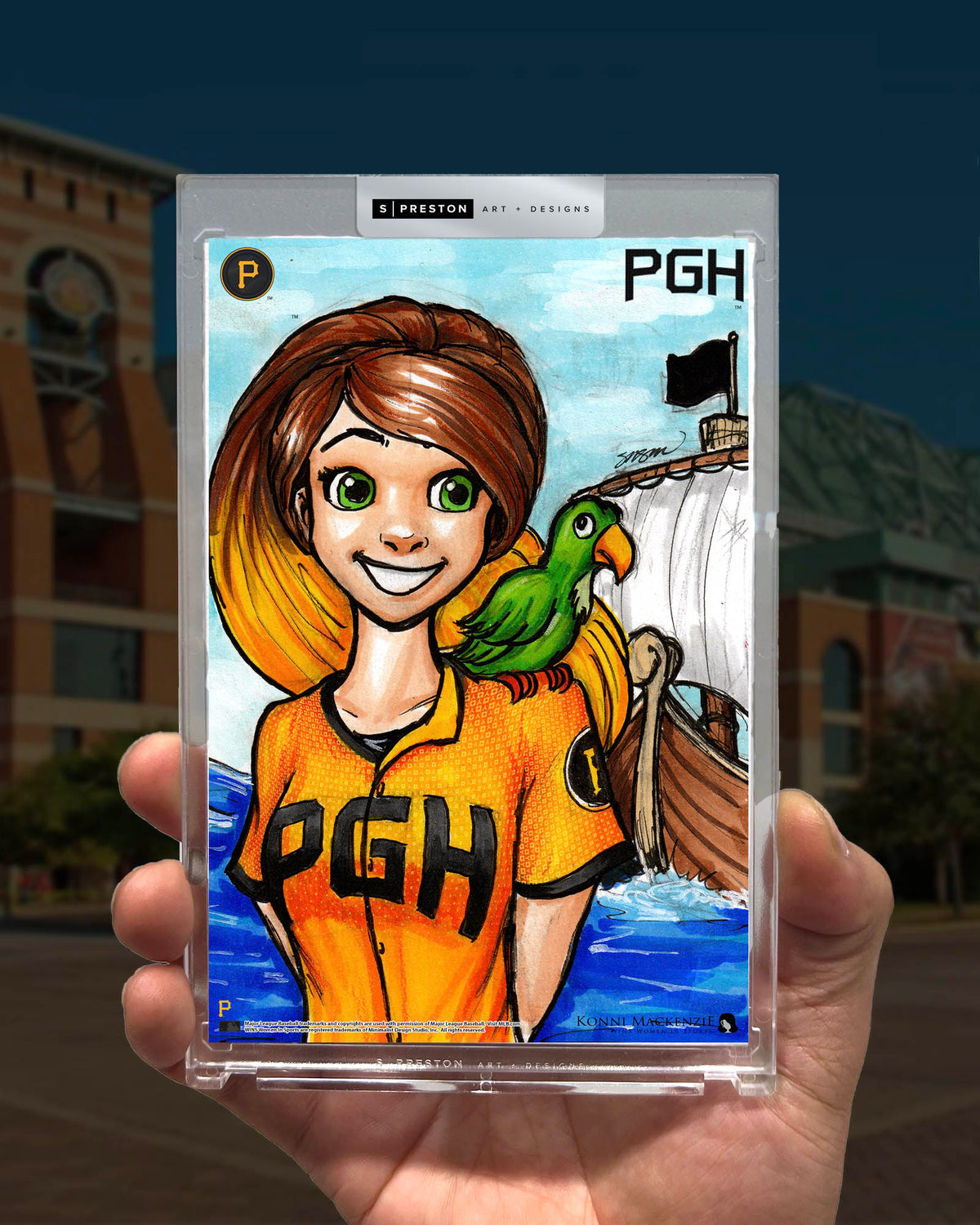 WinS® Pittsburgh Pirates City Connect - Konni Mackenzie Art Card Slab