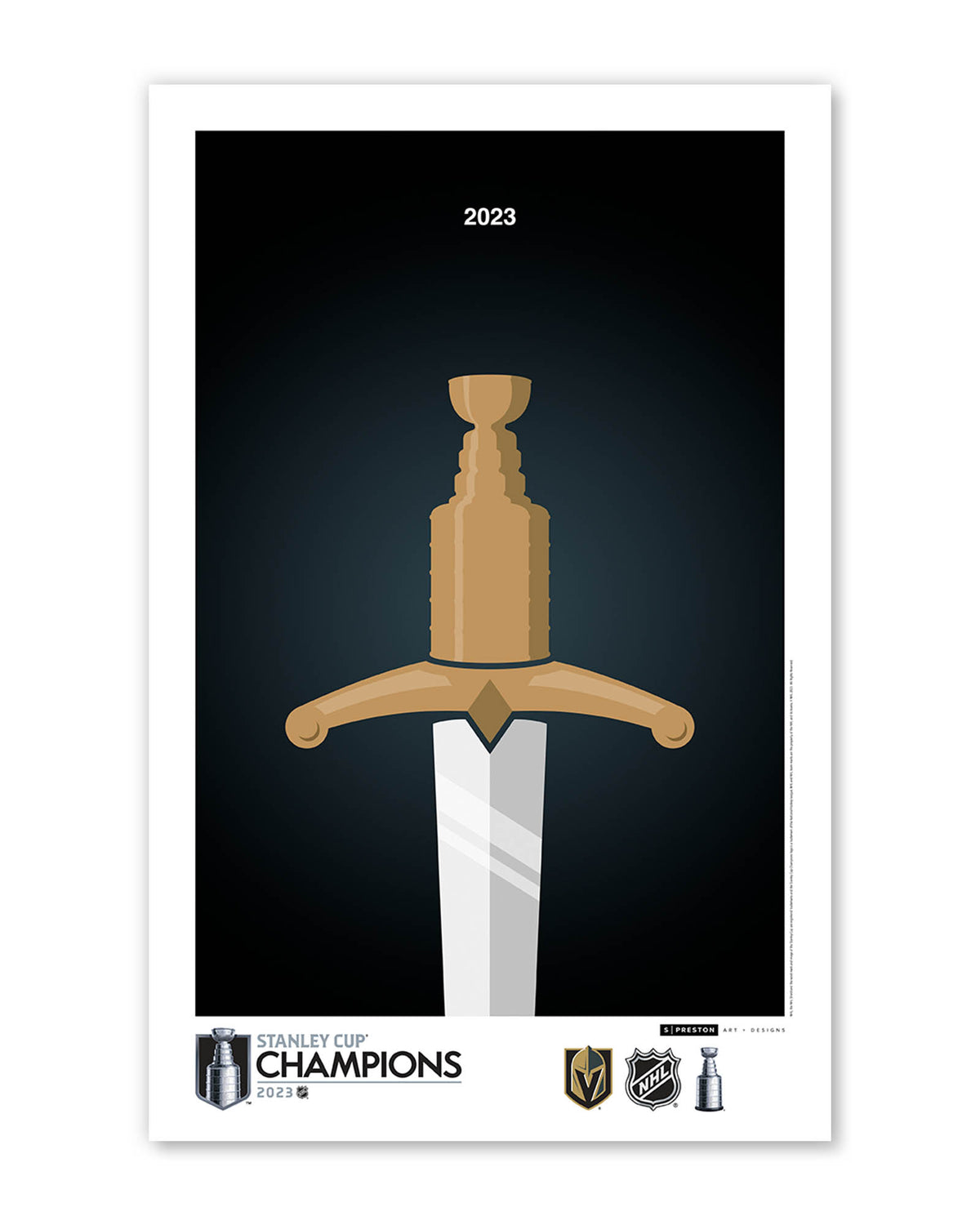 Minimalist Stanley Cup 2023 Poster Print