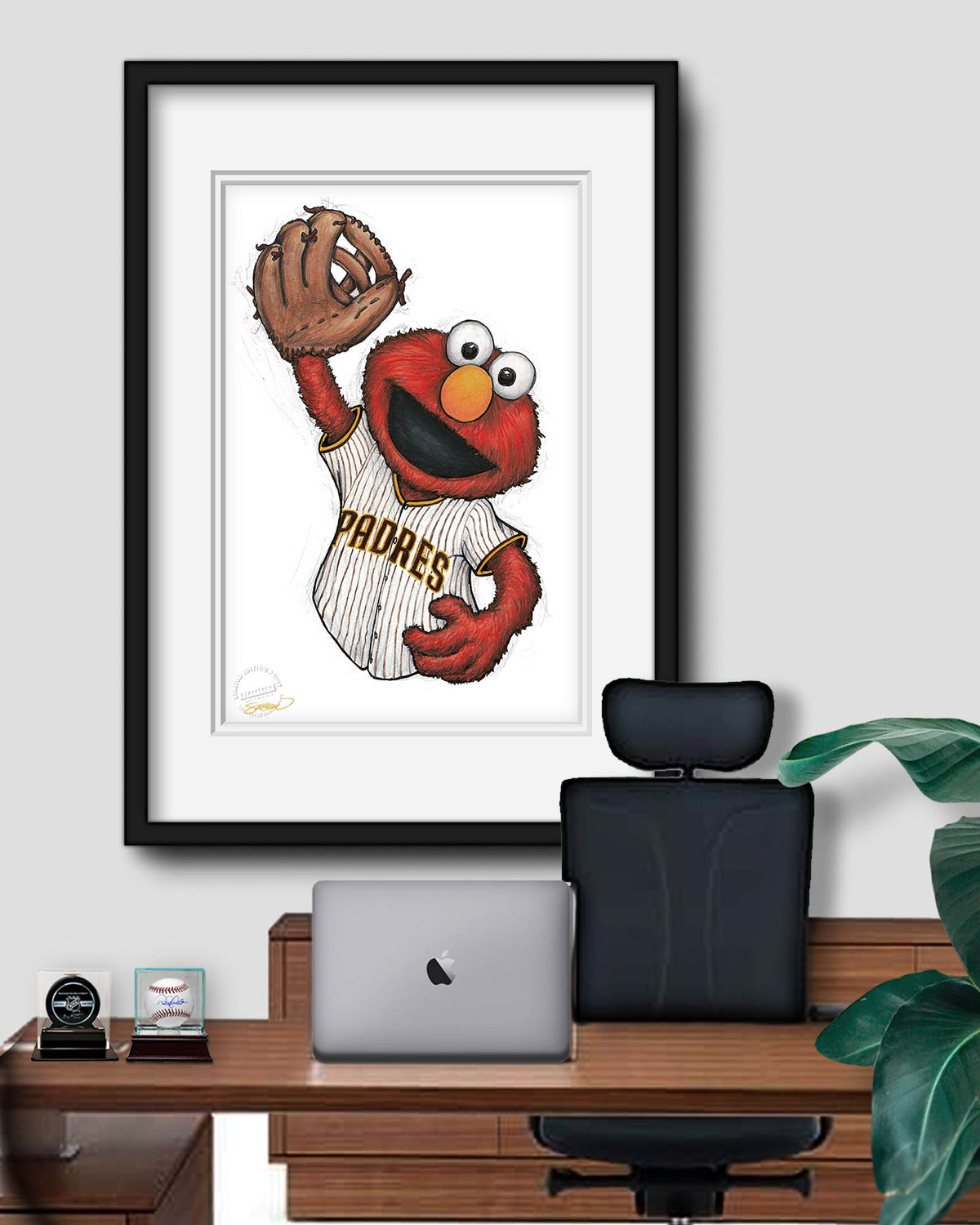 ELMO x MLB Padres Limited Edition Fine Art Print