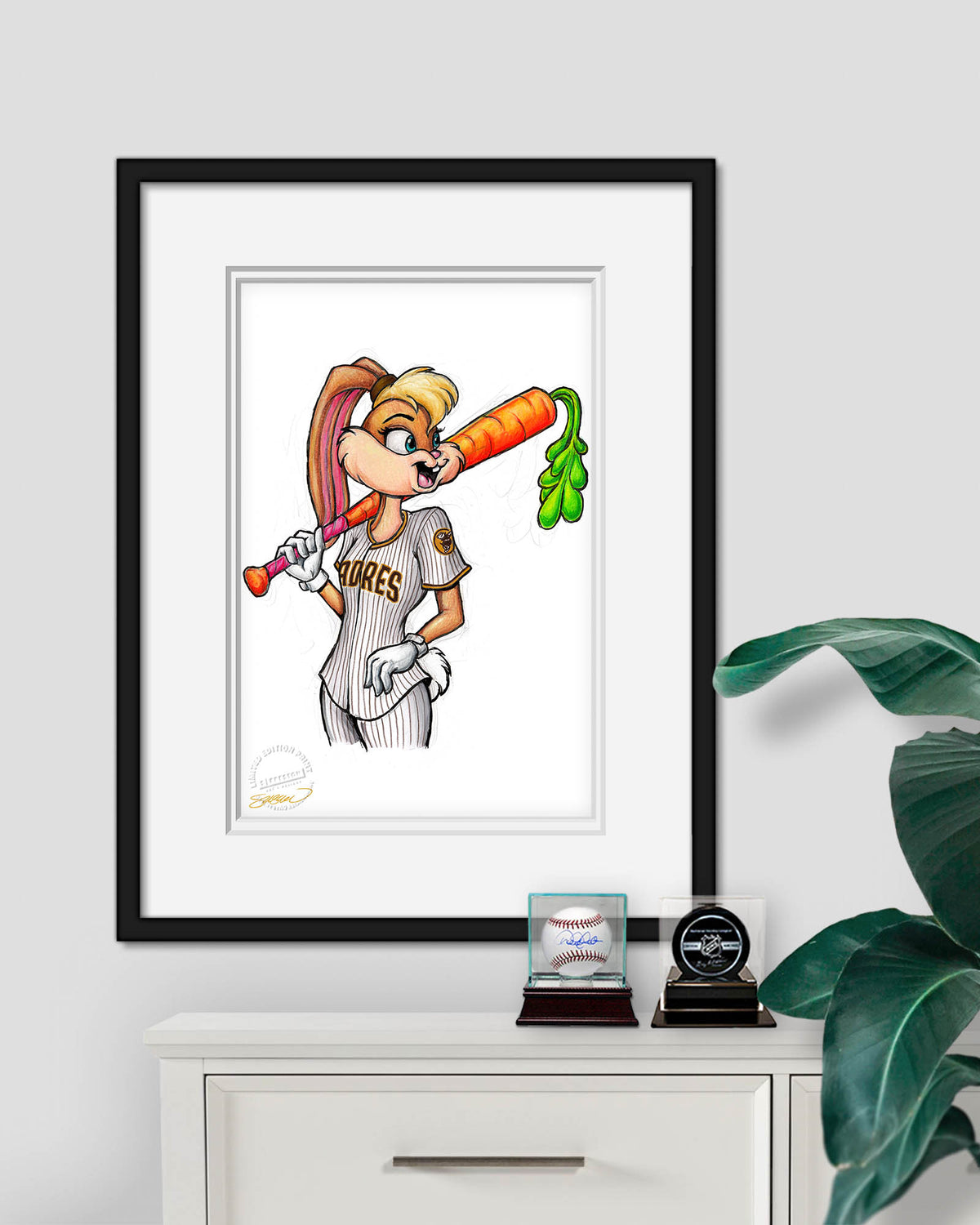 Lola Bunny x MLB Padres Limited Edition Fine Art Print