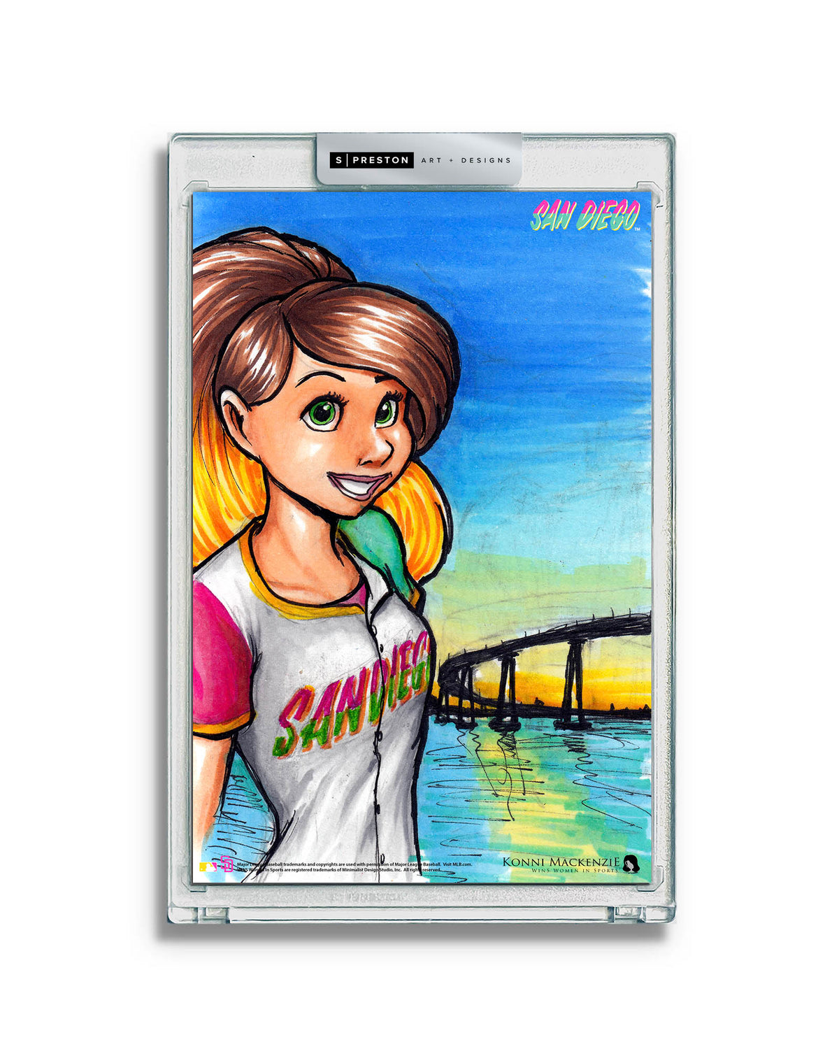 WinS® San Diego Padres City Connect - Konni Mackenzie Art Card Slab