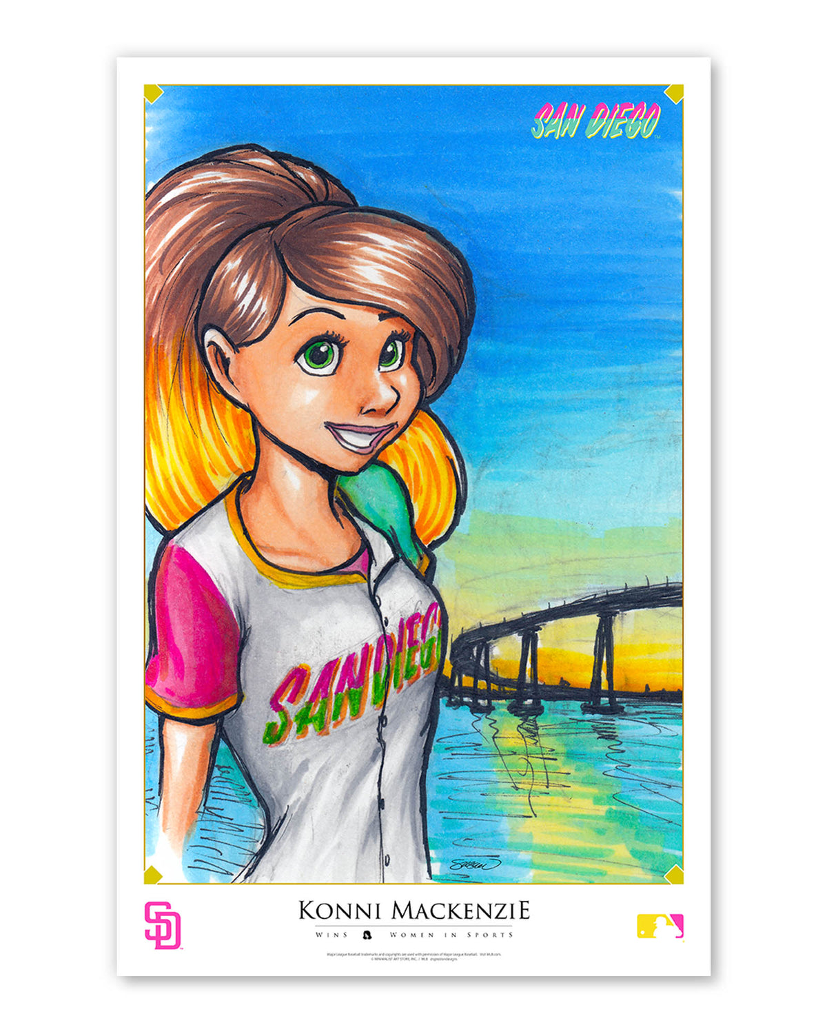 WinS® San Diego Padres City Connect - Konni Mackenzie Poster Print