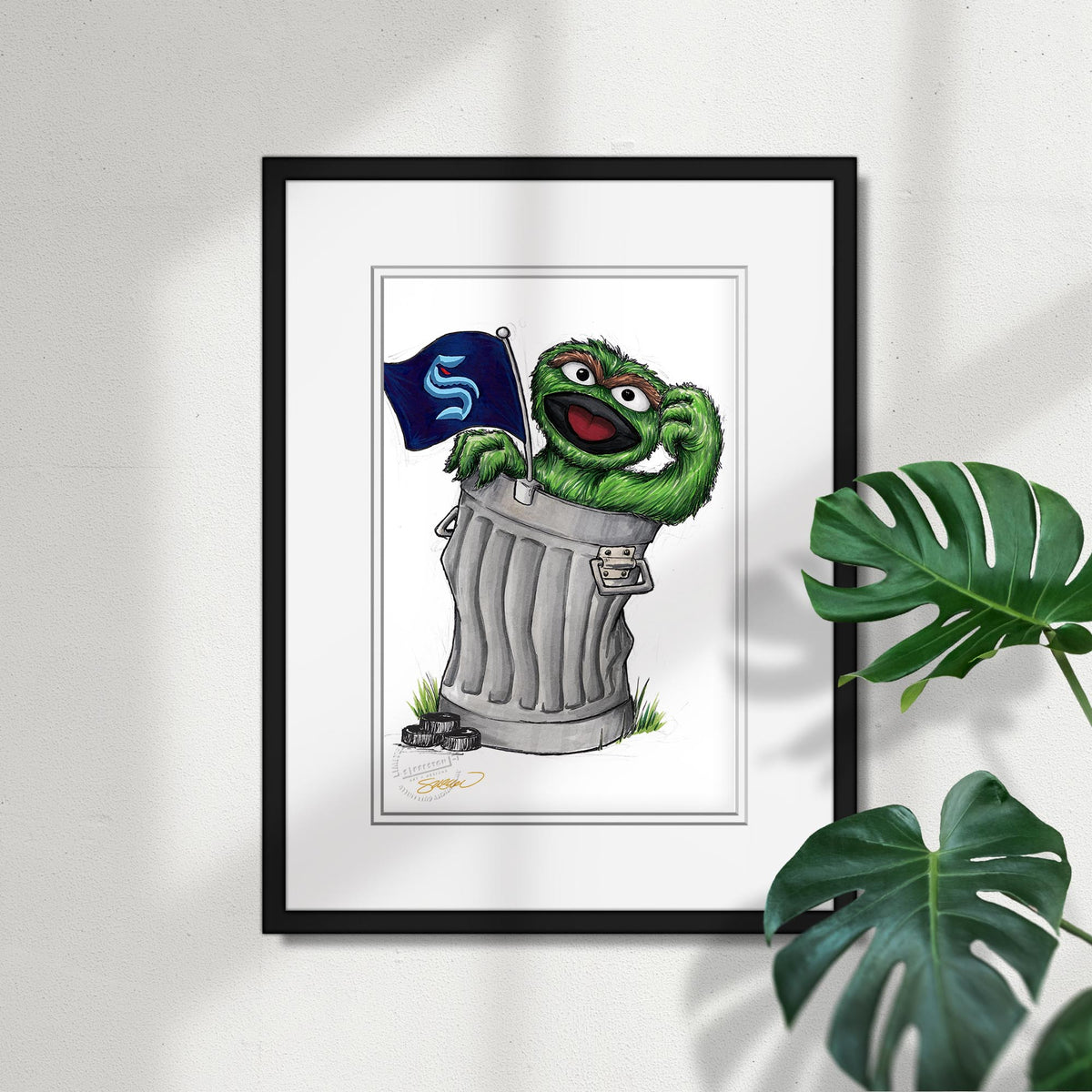 Oscar Rep Your Colours x NHL Kraken Limited Edition Fine Art Print