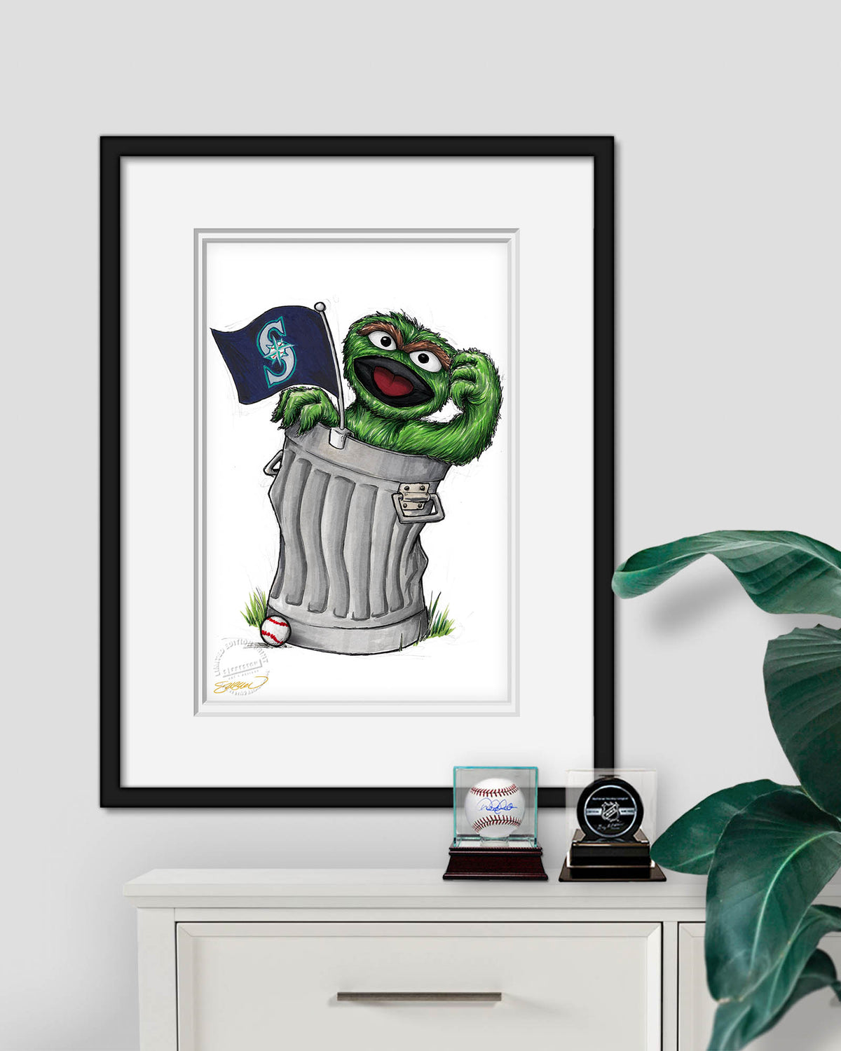 Oscar Rep Your Colours x MLB Mariners Limited Edition Fine Art Print