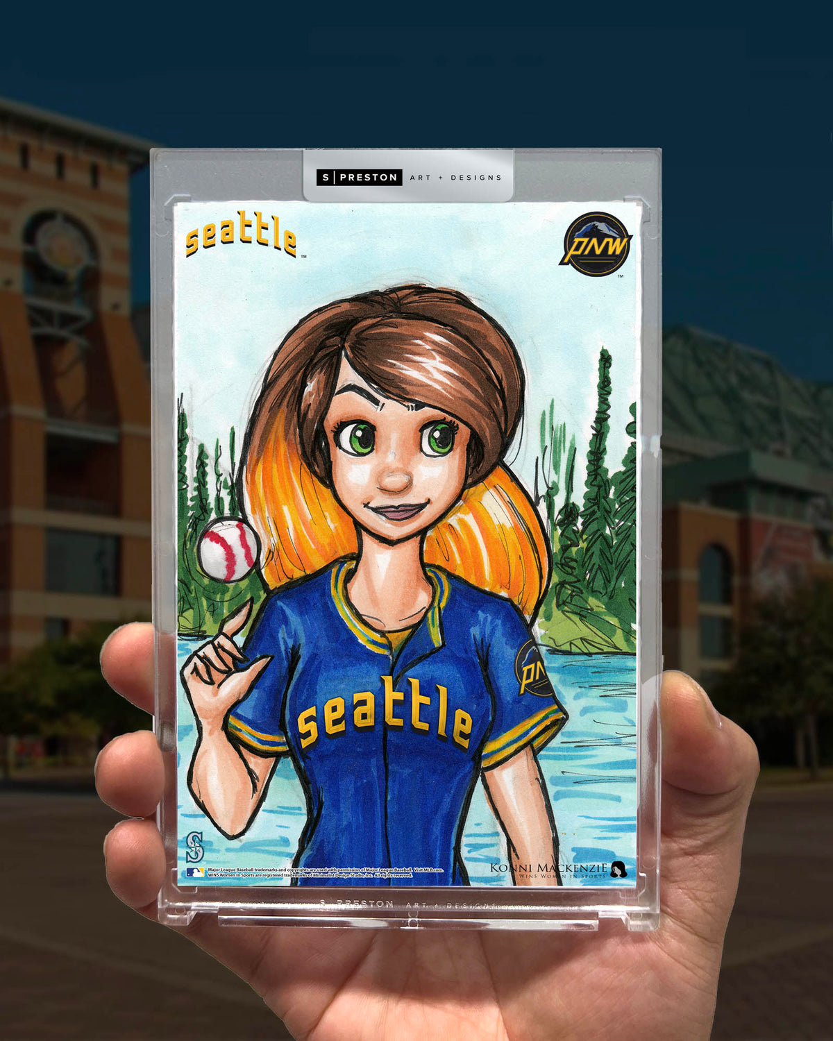 WinS® Seattle Mariners City Connect - Konni Mackenzie Art Card Slab