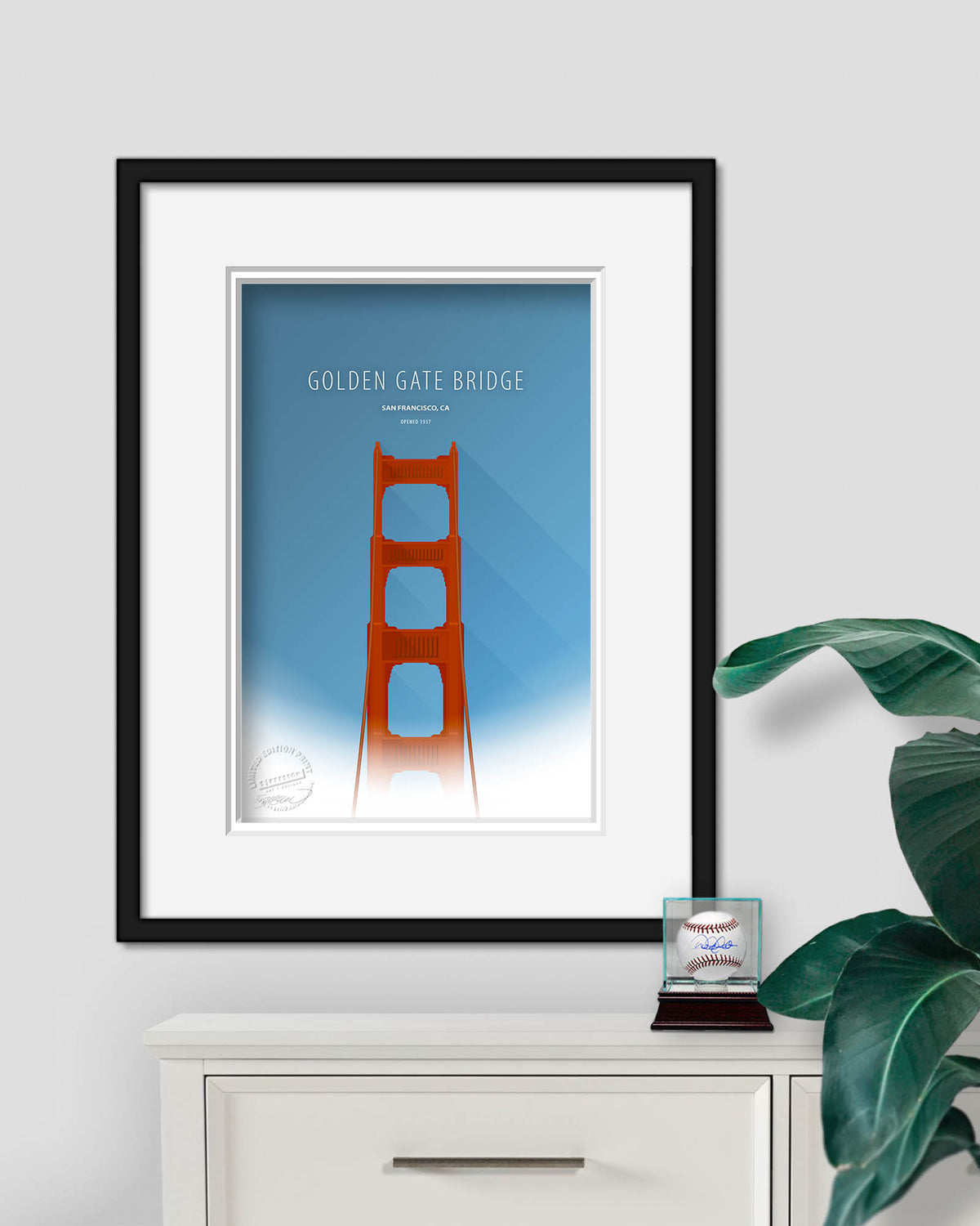 Minimalist Golden Gate Bridge - San Francisco