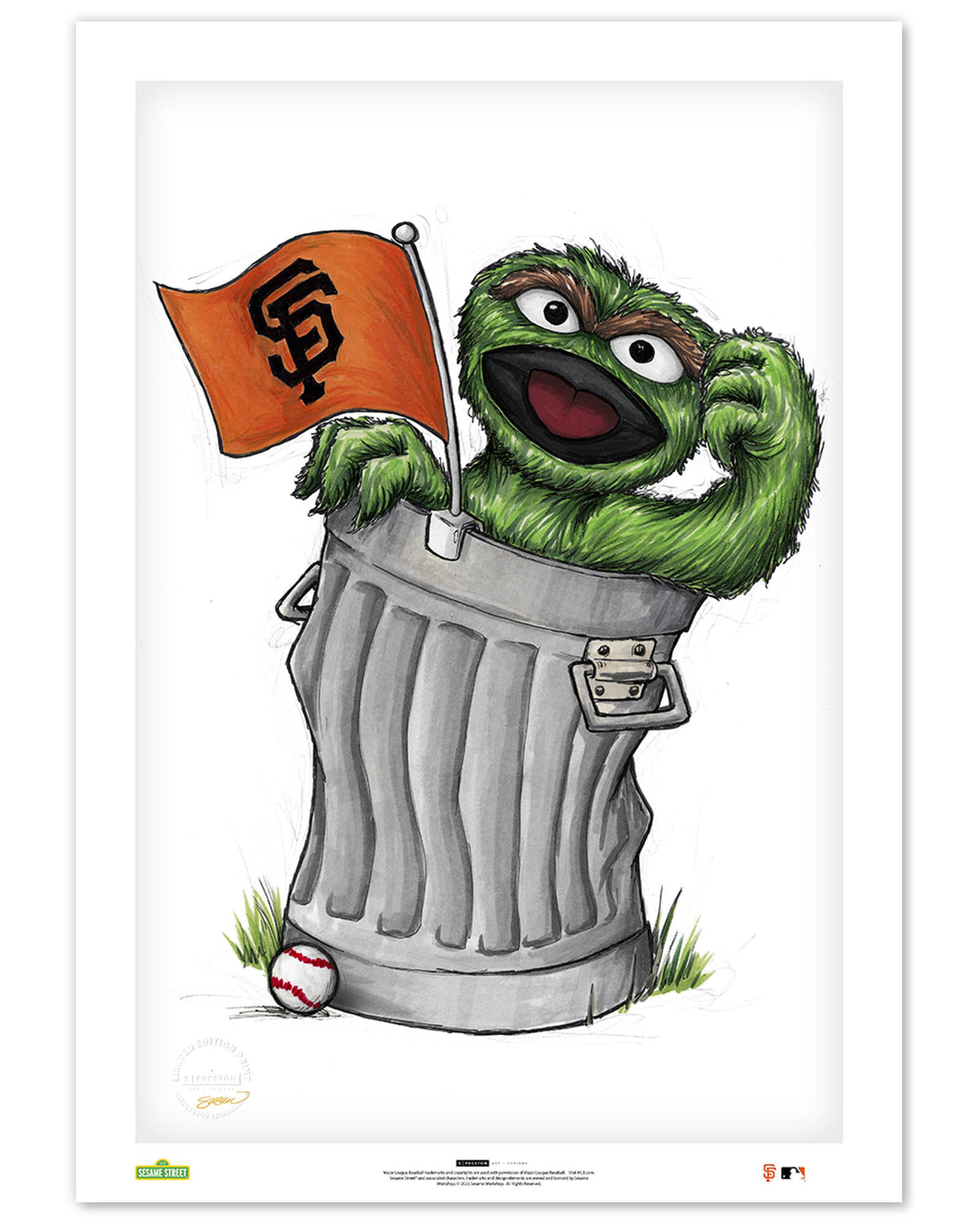 Oscar Rep Your Colours x MLB Giants Limited Edition Fine Art Print