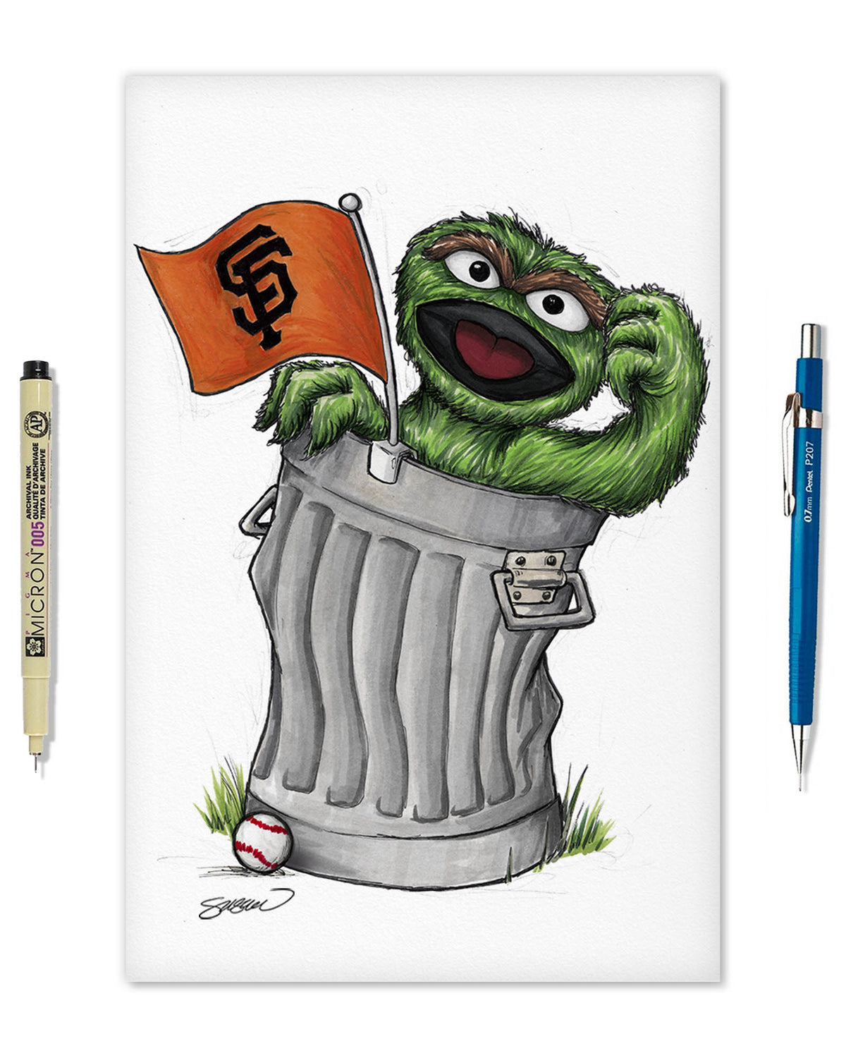 Oscar Rep Your Colours x MLB Giants Limited Edition Fine Art Print