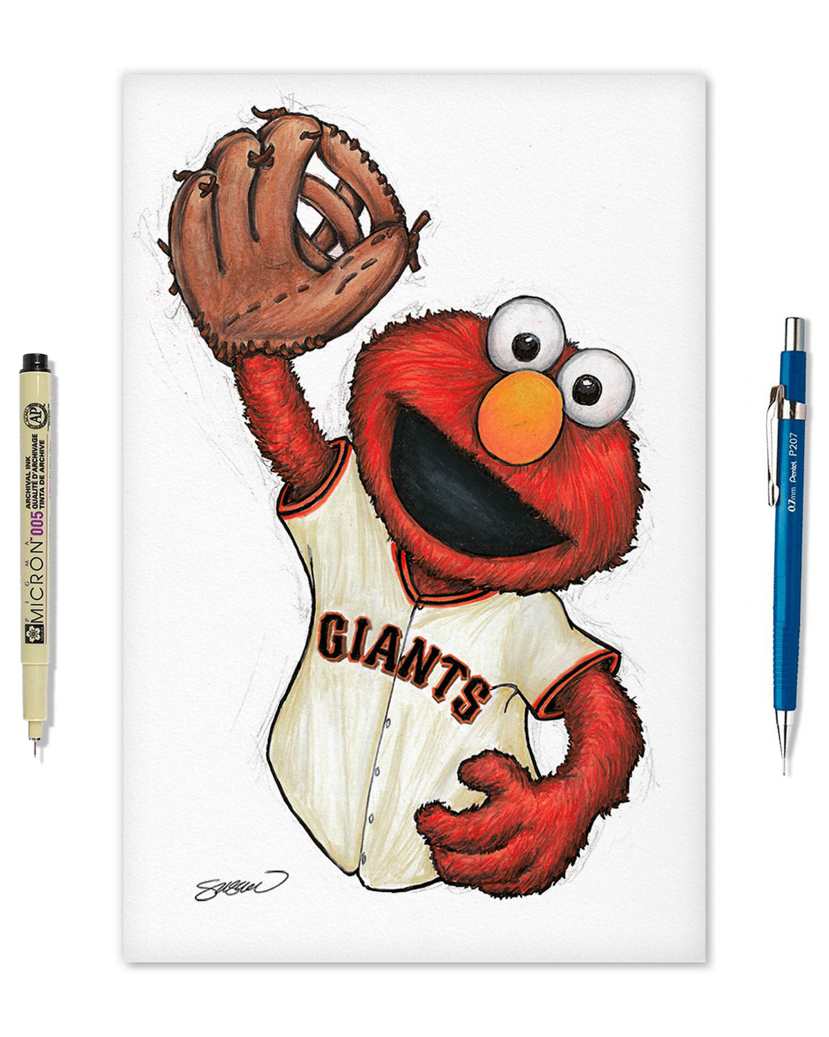 ELMO x MLB Giants Limited Edition Fine Art Print