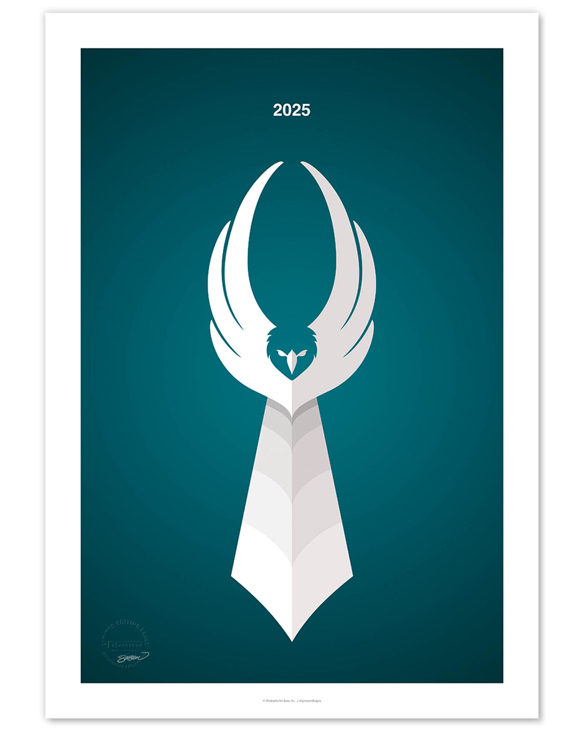 Minimalist 2025 Football Championship Fine Art Print