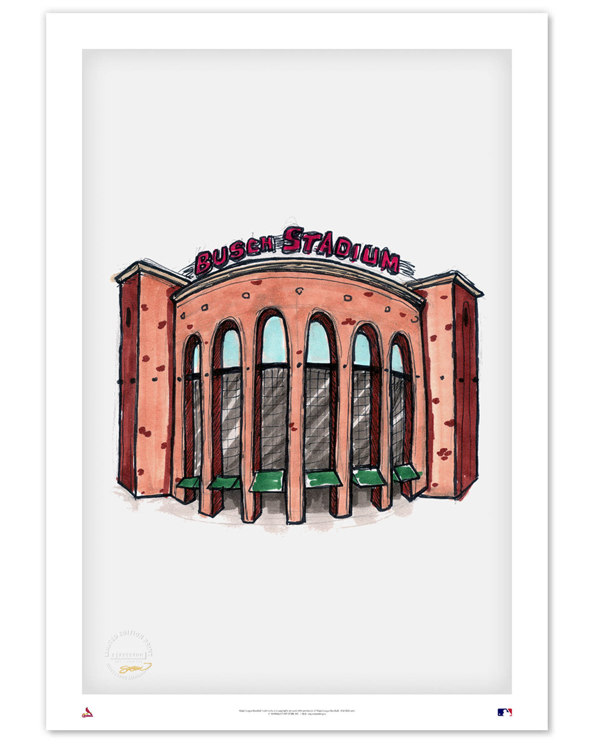 Busch Stadium St Louis Cardinals Ball Park Village #3 Poster by David  Haskett II - Instaprints