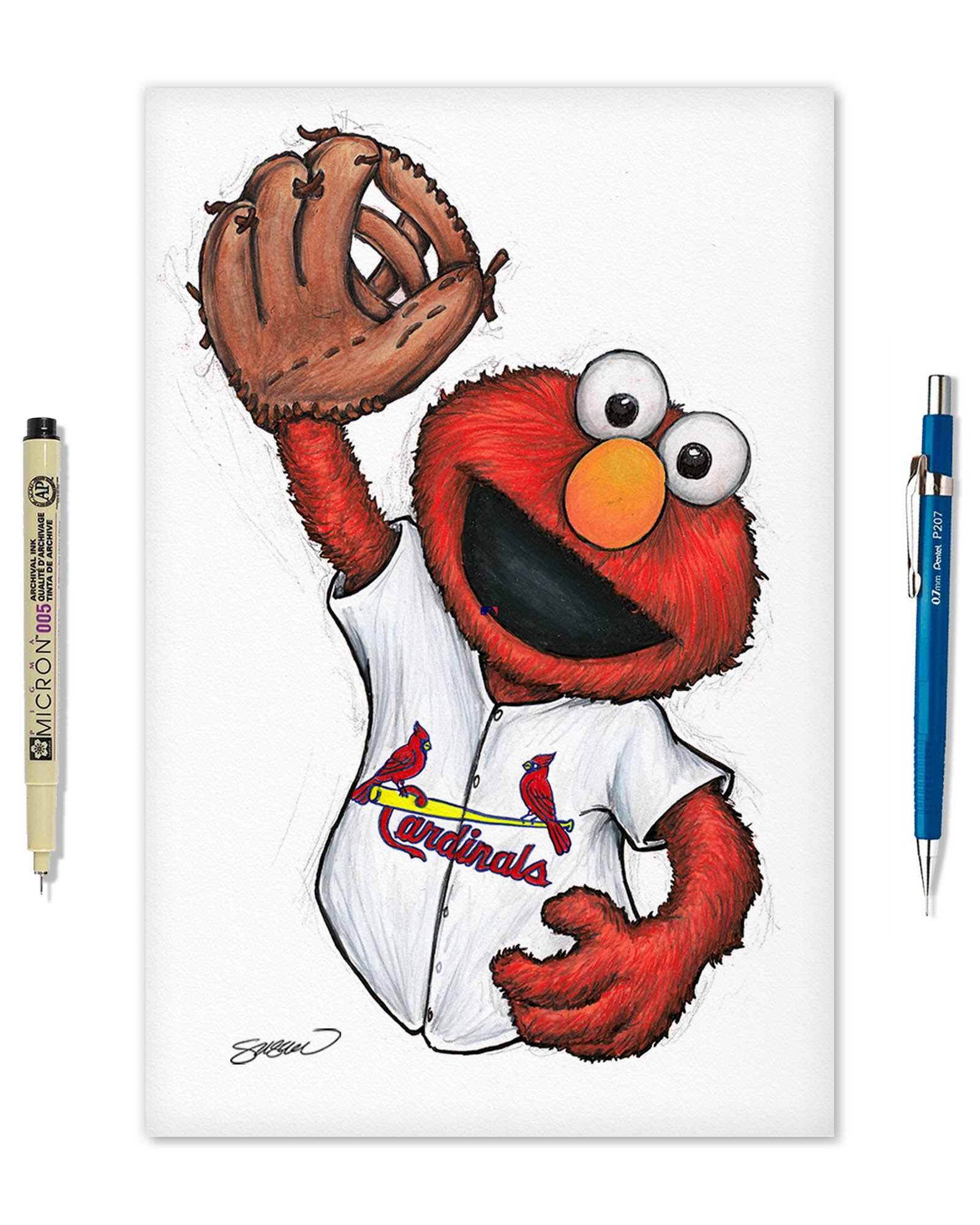 Sesame Street x MLB - Houston Astros by S. Preston Art Print – S