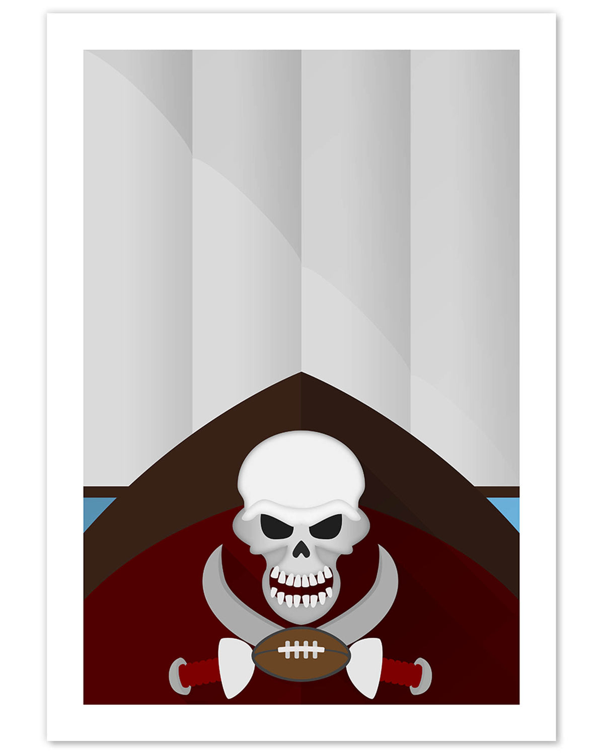 Minimalist Raymond James Stadium