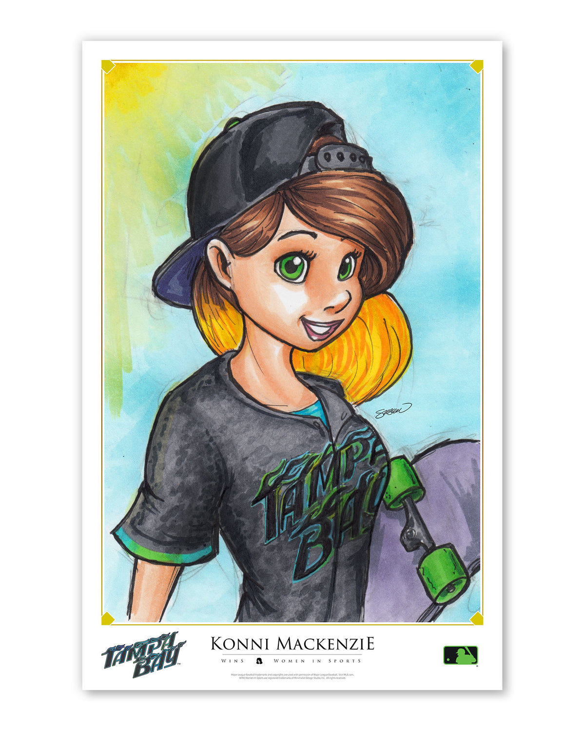 WinS® Tampa Bay Rays City Connect - Konni Mackenzie Poster Print