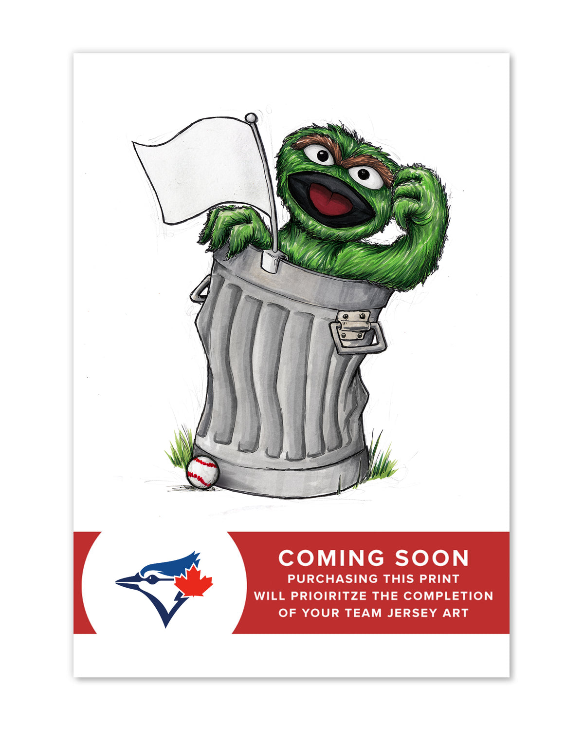 Oscar Rep Your Colours x MLB Blue Jays Limited Edition Fine Art Print