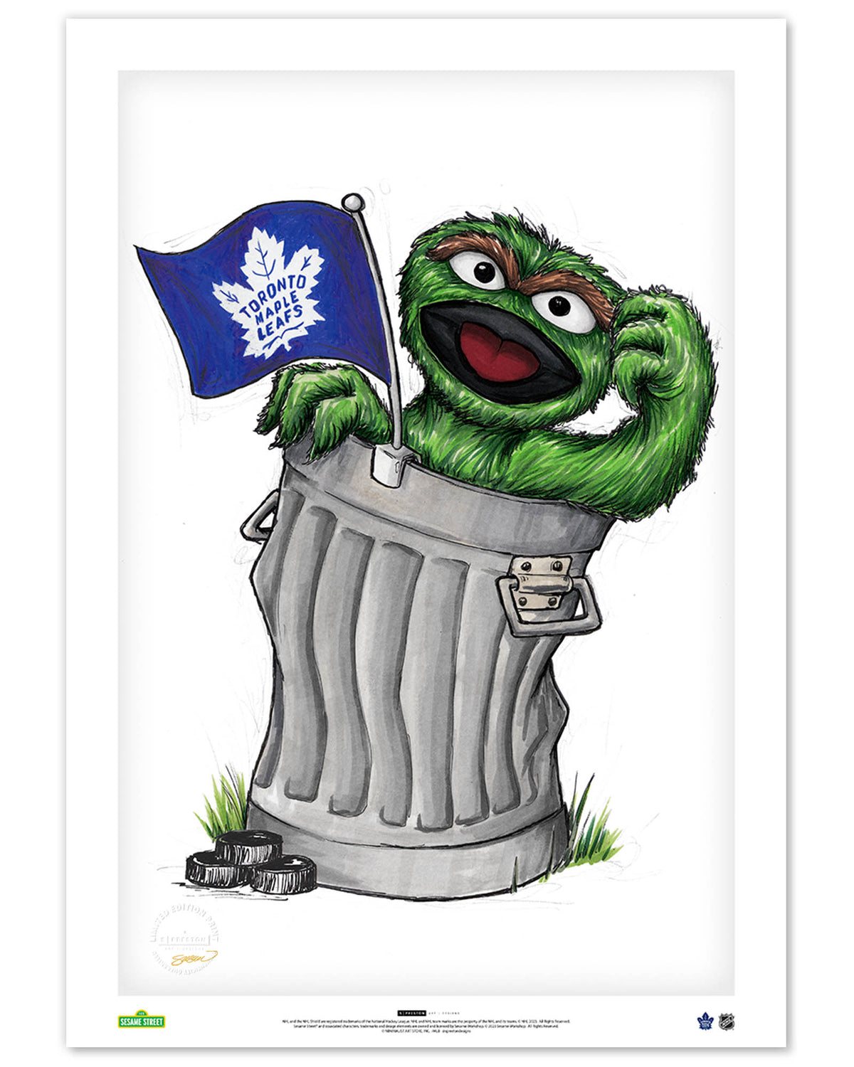 Oscar Rep Your Colours x NHL Maple Leafs Limited Edition Fine Art Print