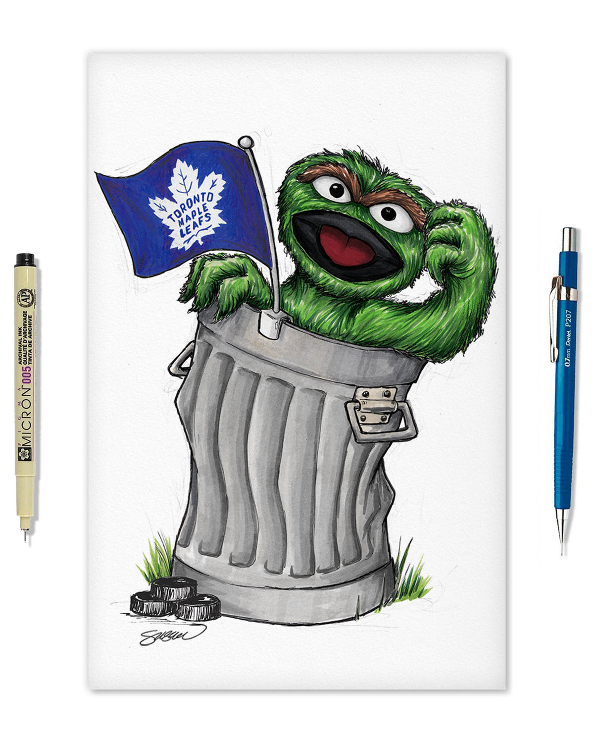 Oscar Rep Your Colours x NHL Maple Leafs Limited Edition Fine Art Print