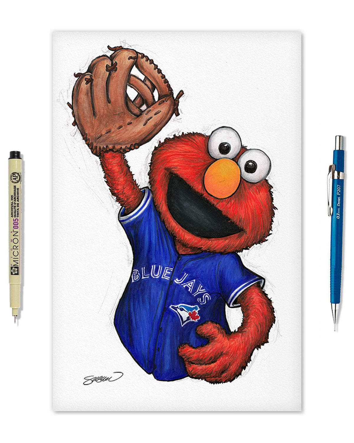 ELMO x MLB Blue Jays Limited Edition Fine Art Print