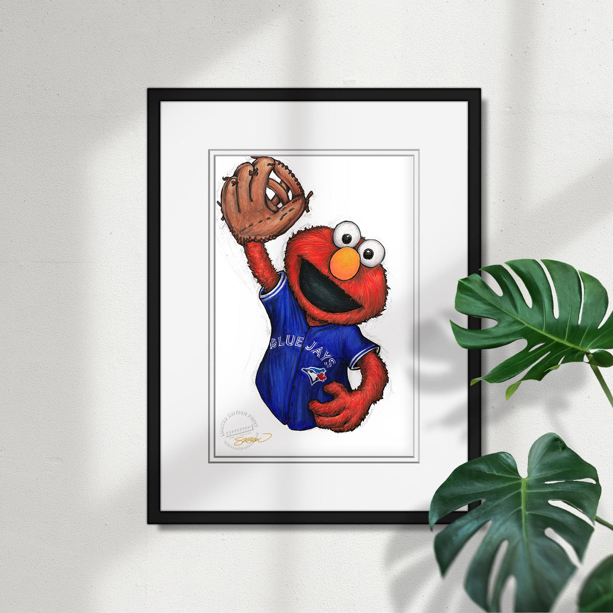 ELMO x MLB Blue Jays Limited Edition Fine Art Print