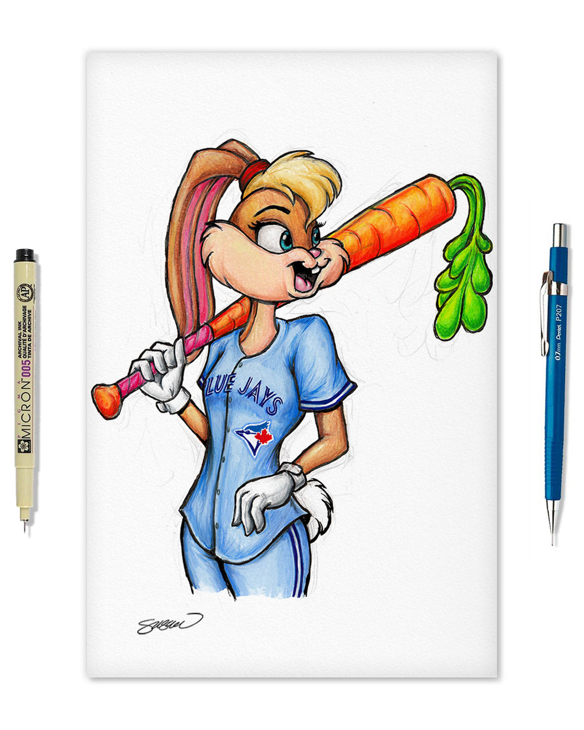 Lola Bunny x MLB Blue Jays Limited Edition Fine Art Print