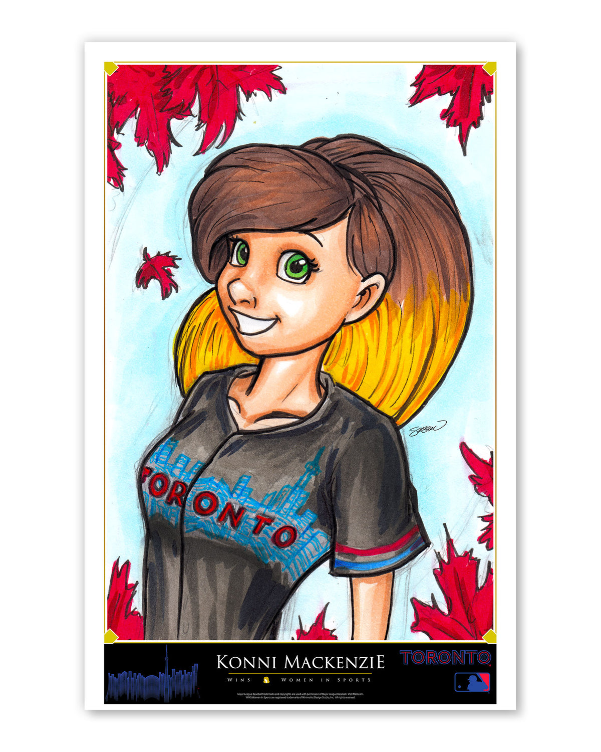 WinS® Toronto Blue Jays City Connect - Konni Mackenzie Poster Print