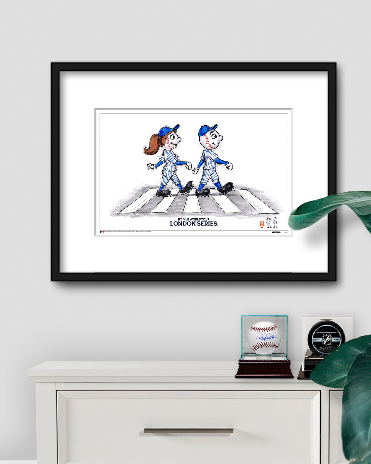 2024 MLB New York Mets London Series Sketch Limited Edition Art Prints
