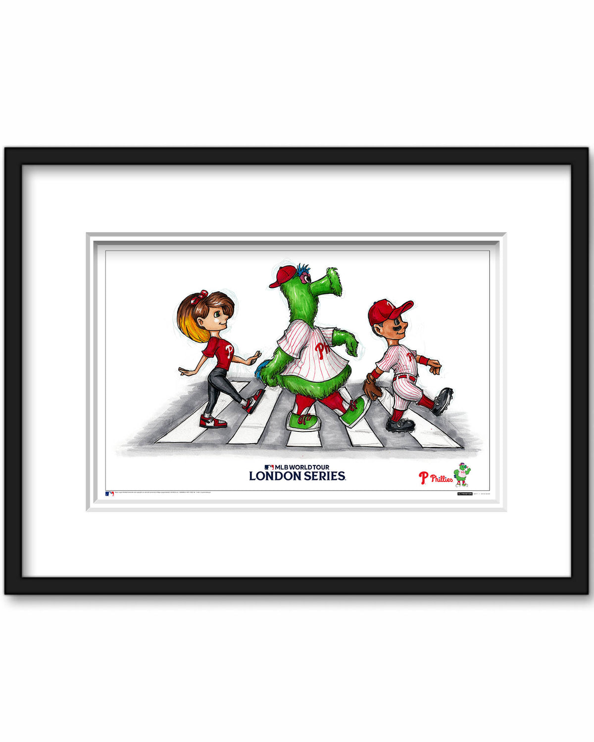 2024 MLB Philadelphia Phillies London Series Sketch Limited Edition Art Prints